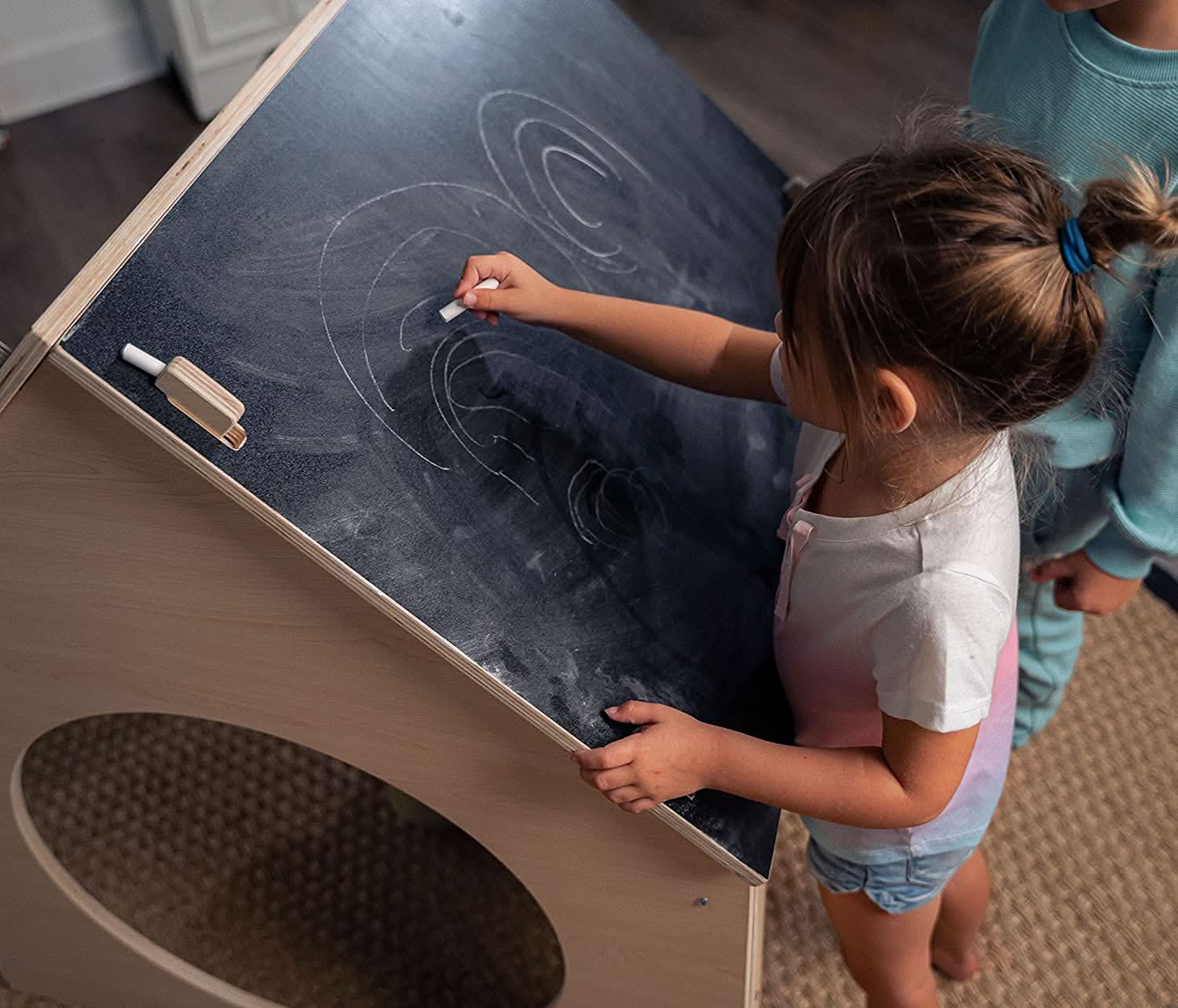 Evergreen- Children's Playhouse with Chalkboard Roof - Image 2