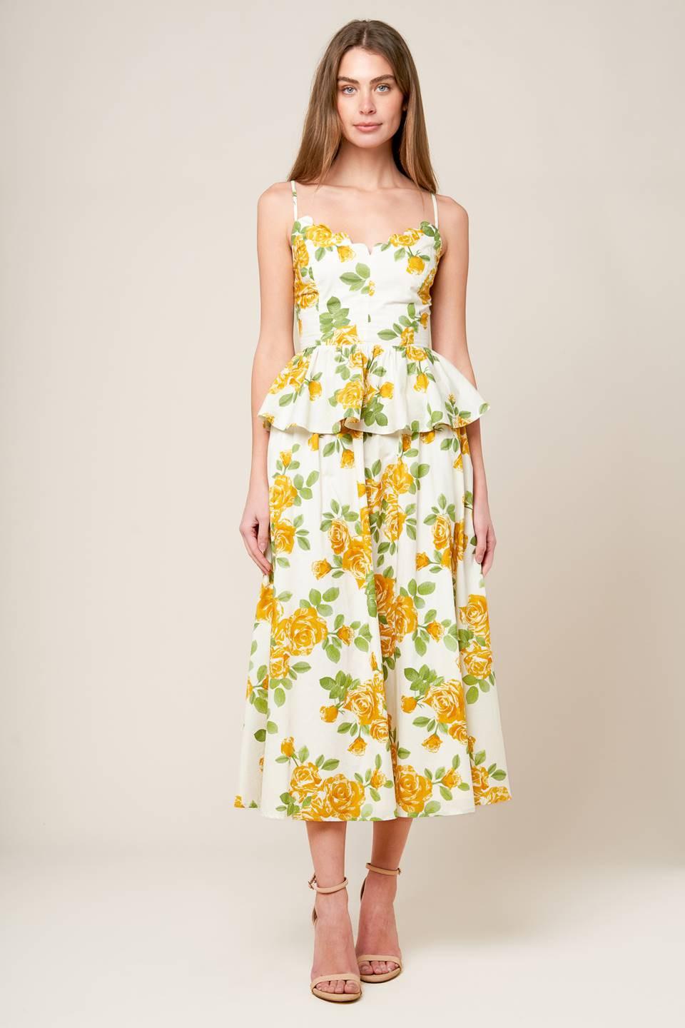 Every Sunday Cream Woven Midi Skirt - Image 7