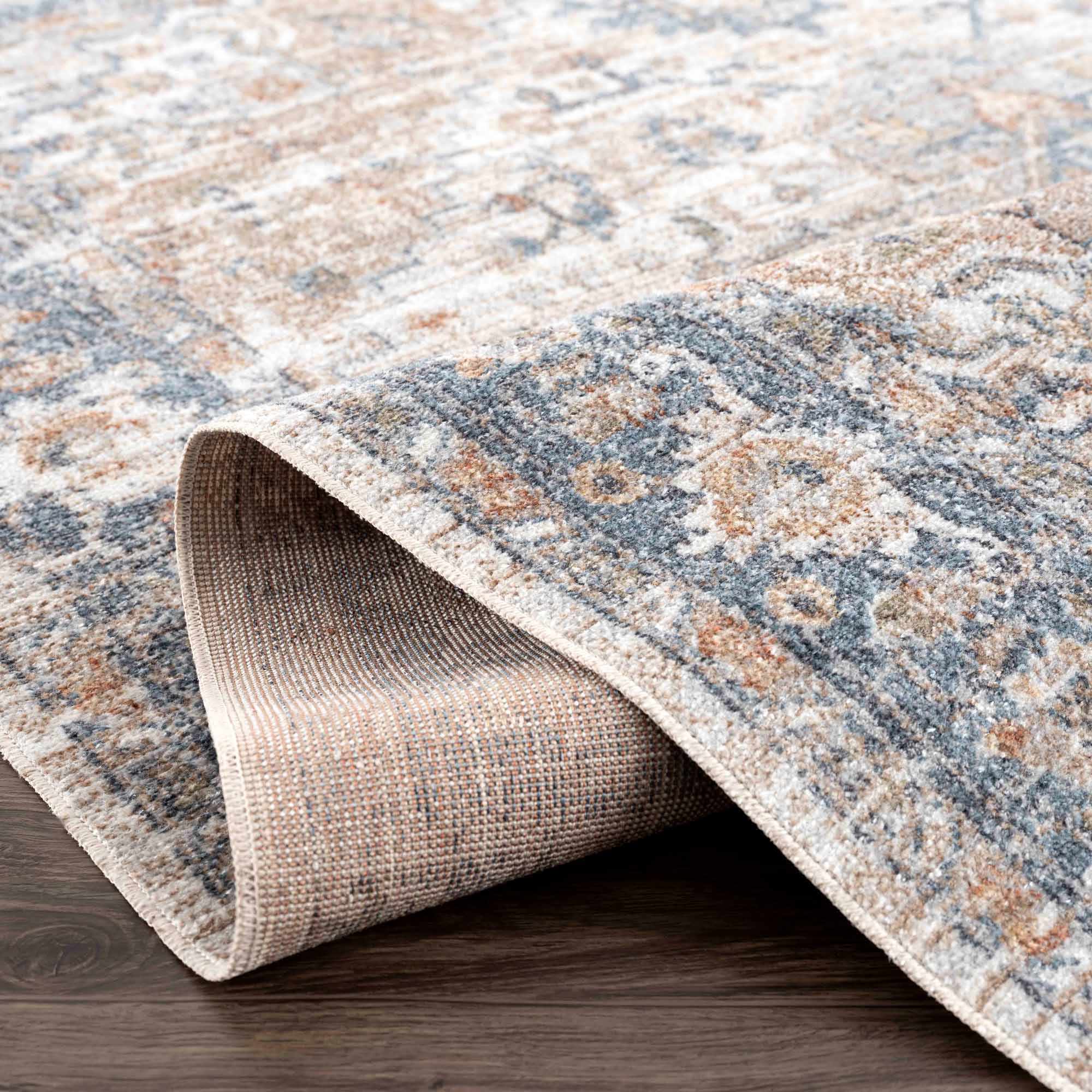 Ezri Cream Washable Area Rug - Image 20