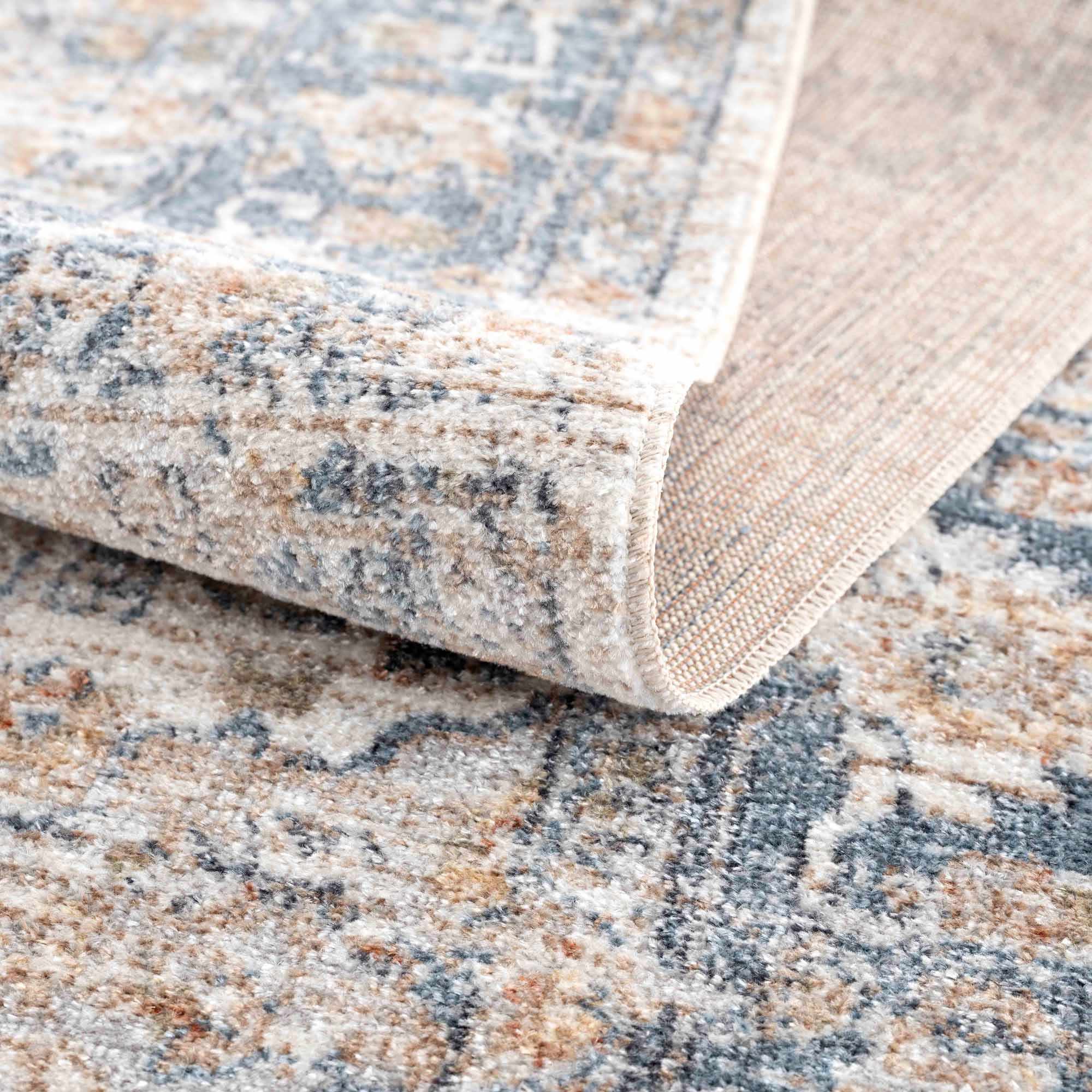 Ezri Cream Washable Area Rug - Image 7