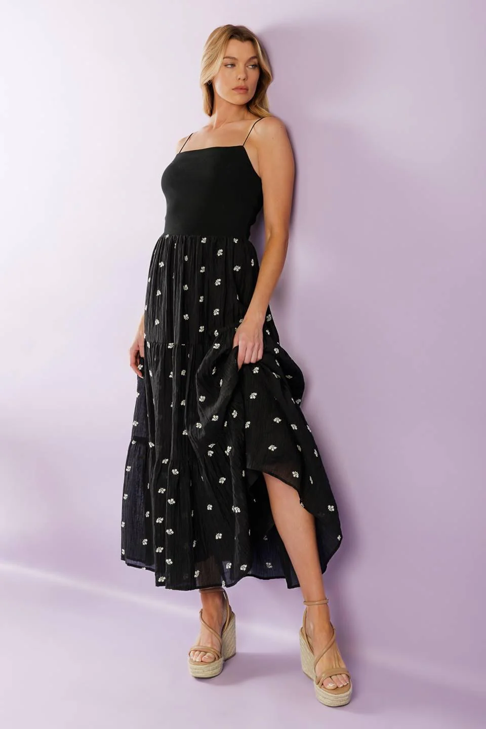 Fade Into You Woven Midi Dress - Image 3