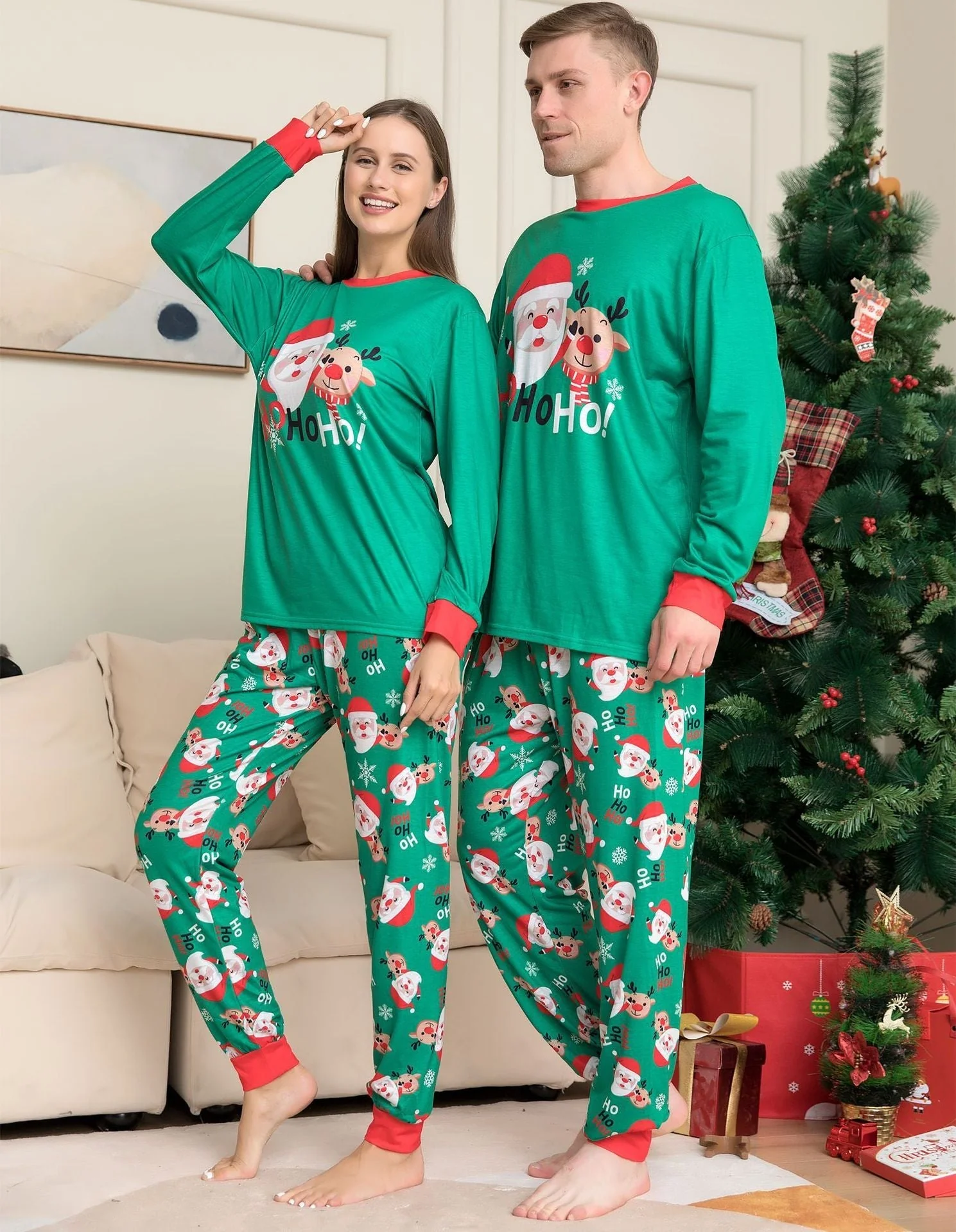 Family Matching Christmas Pajamas Santa Claus & Sleepwear for Family - Image 3