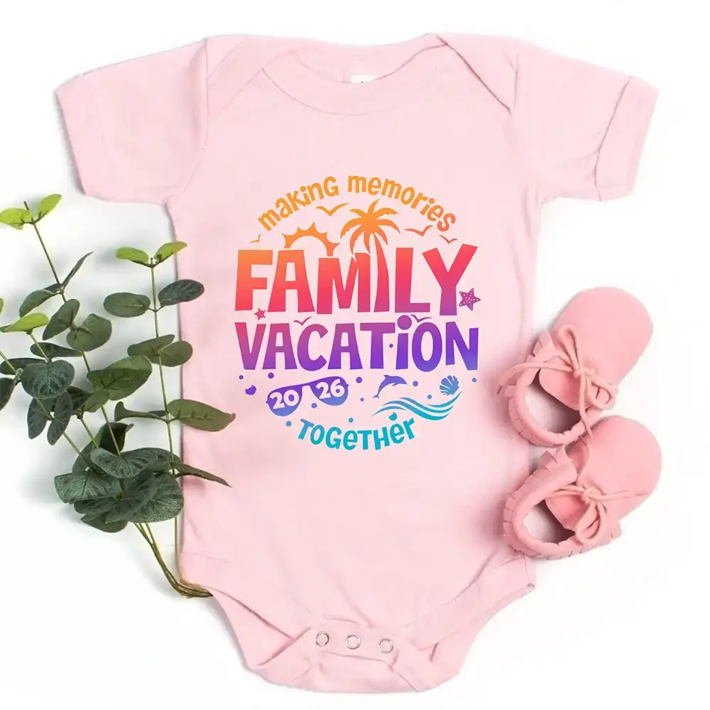 Family Vacation 2026 Shirts – Matching Outfits for Making Memories Together Baby Onesie - Image 10