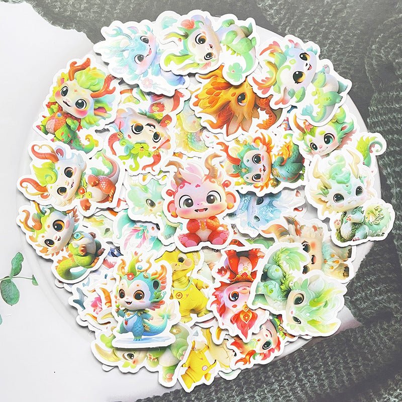 Fantasy Dragon Sticker Pack – 60 Waterproof Mythical Designs - Image 6