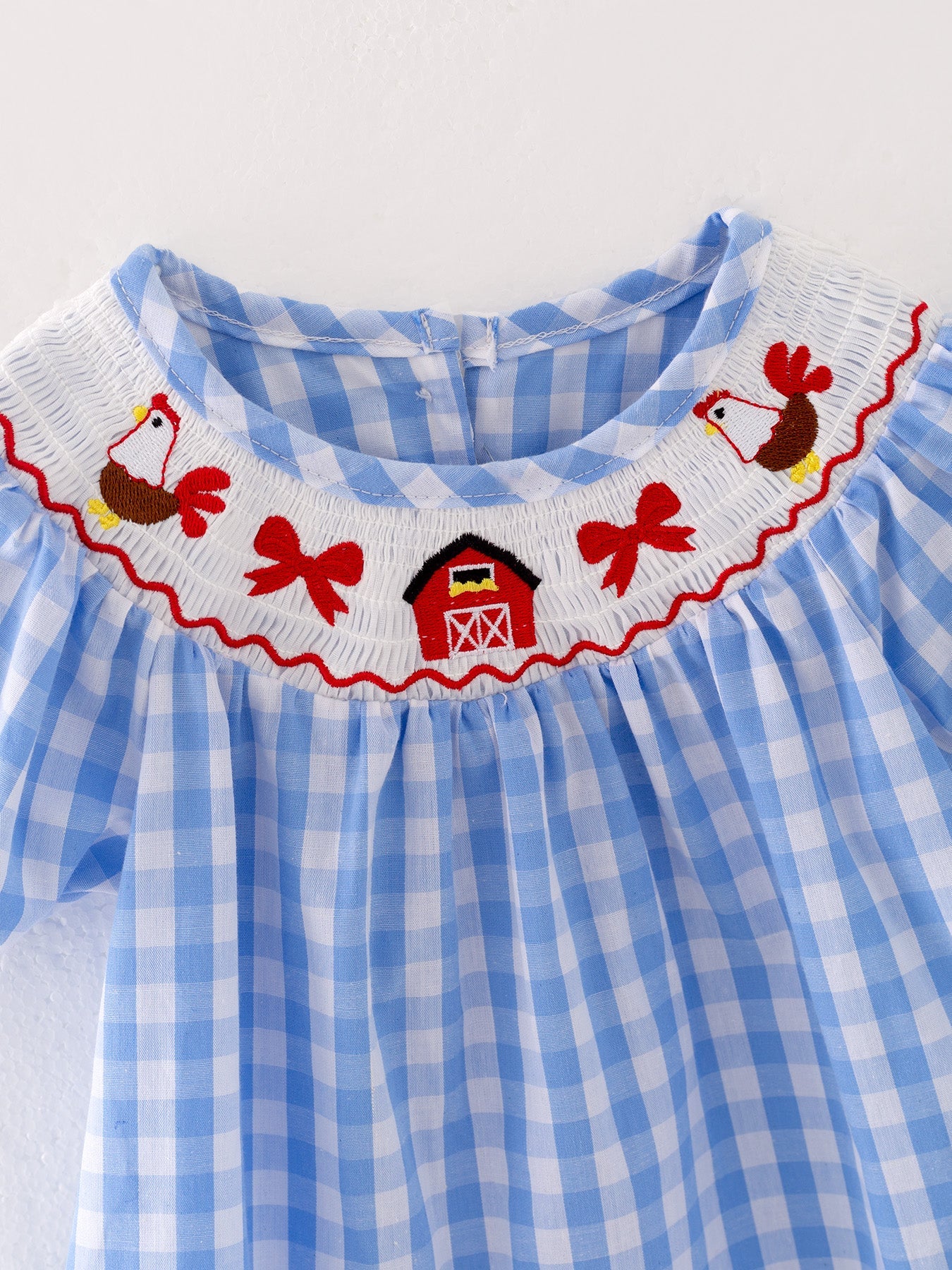 Farm Smocking Embroidered Girls Outfits - Image 6