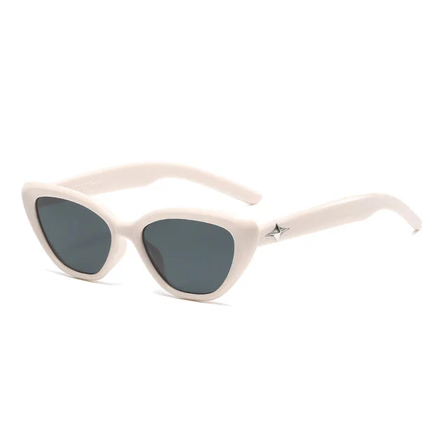 Fashion Cat Eye Sunglasses Women Men Classic Rice Nail Design - Image 12