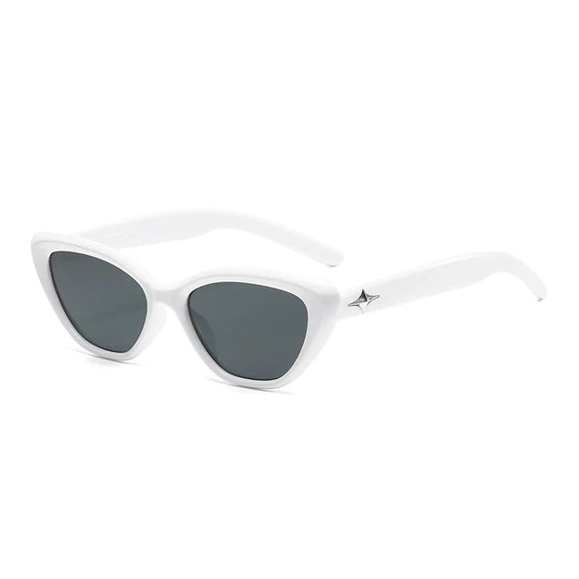 Fashion Cat Eye Sunglasses Women Men Classic Rice Nail Design - Image 8