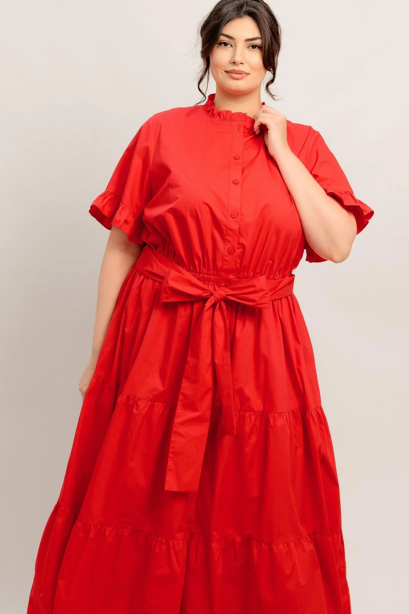 Feels Like a Compliment Woven Midi Dress - Image 16