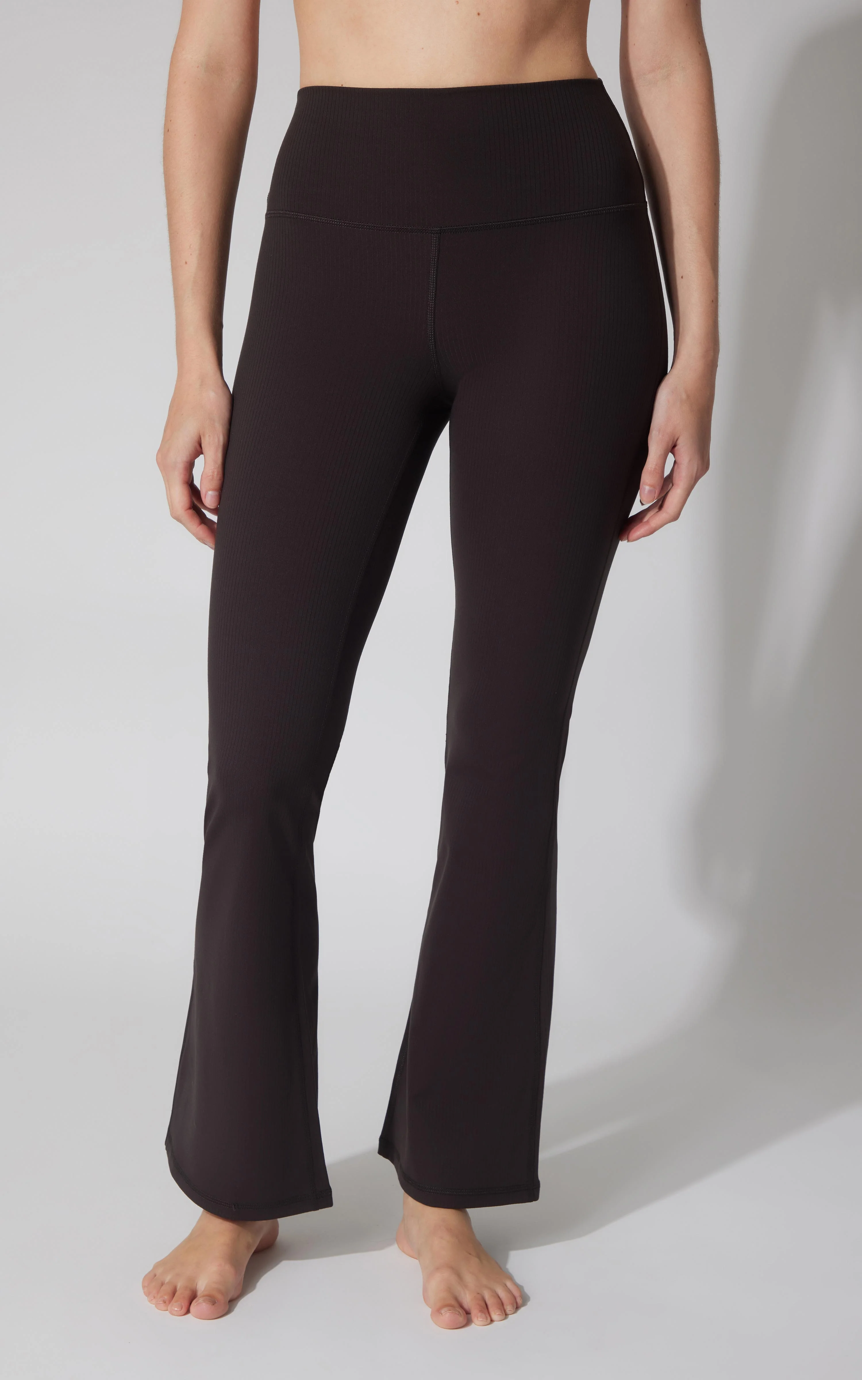 Felix Ribbed Elastic Free Waist 7/8 Flare Leg Pant - Image 9