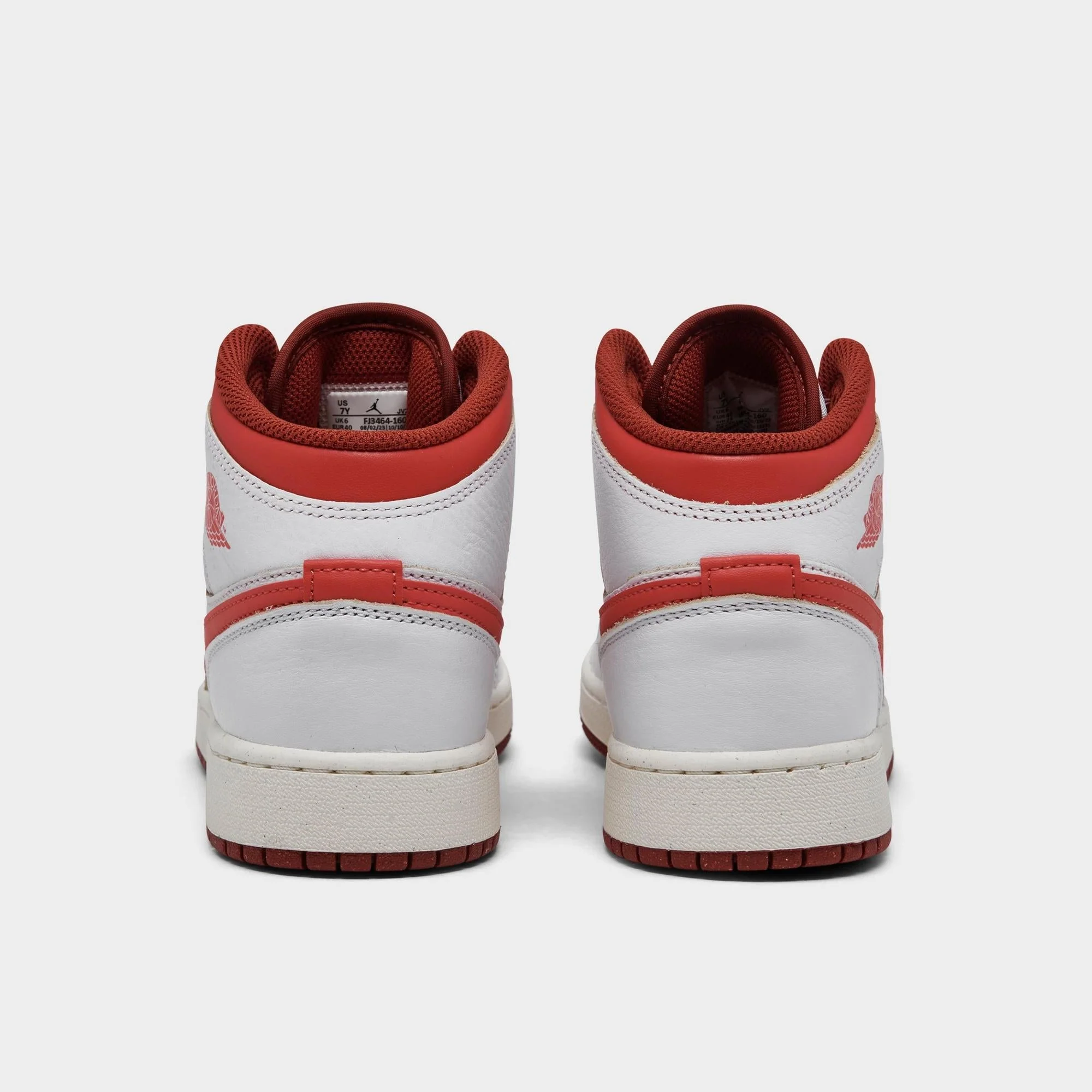 [fj3464-160] Grade School Air Jordan Retro 1 Mid Se 'dune Red' - Image 4