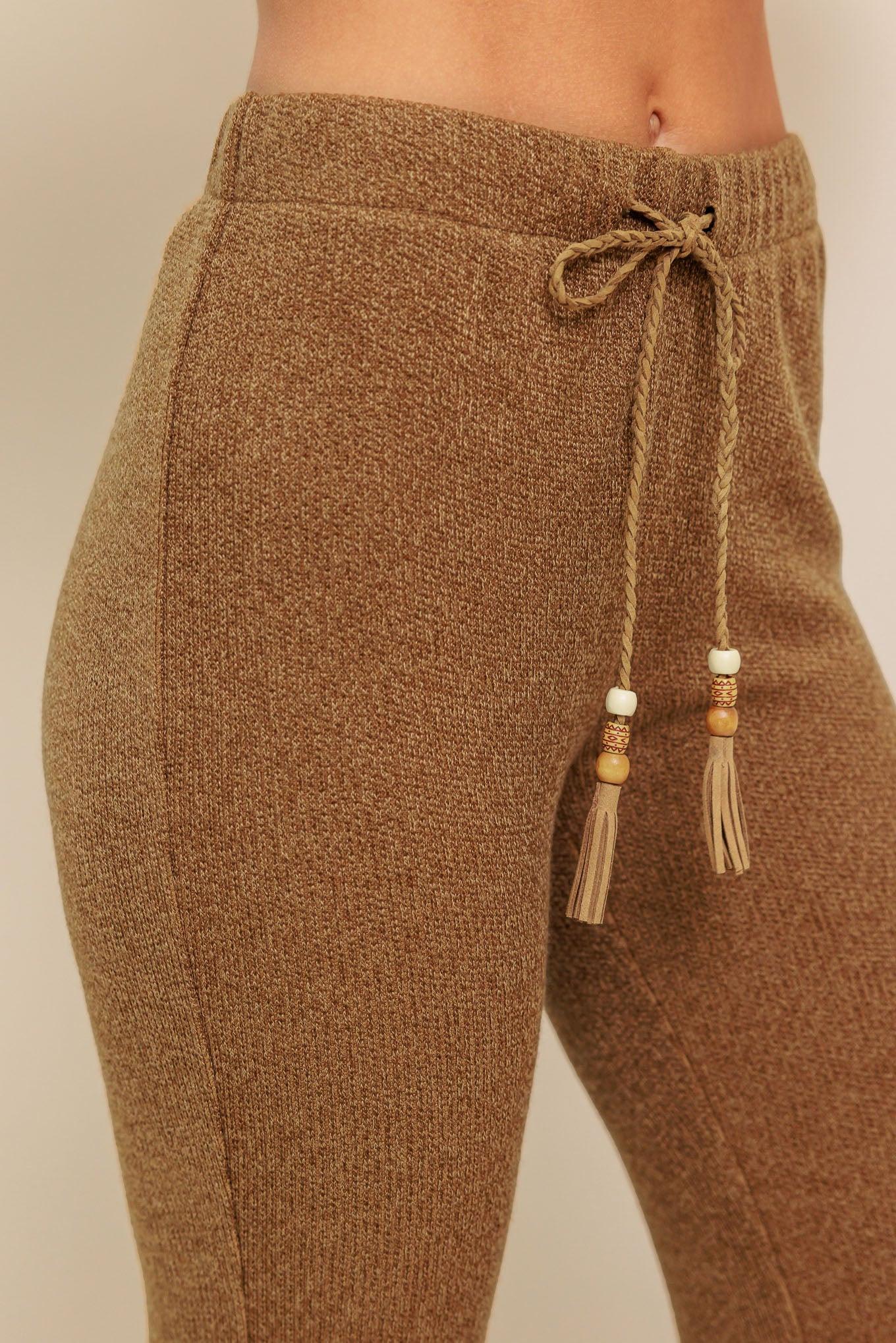 Flare Touch Solid Knit Pants - Image 3