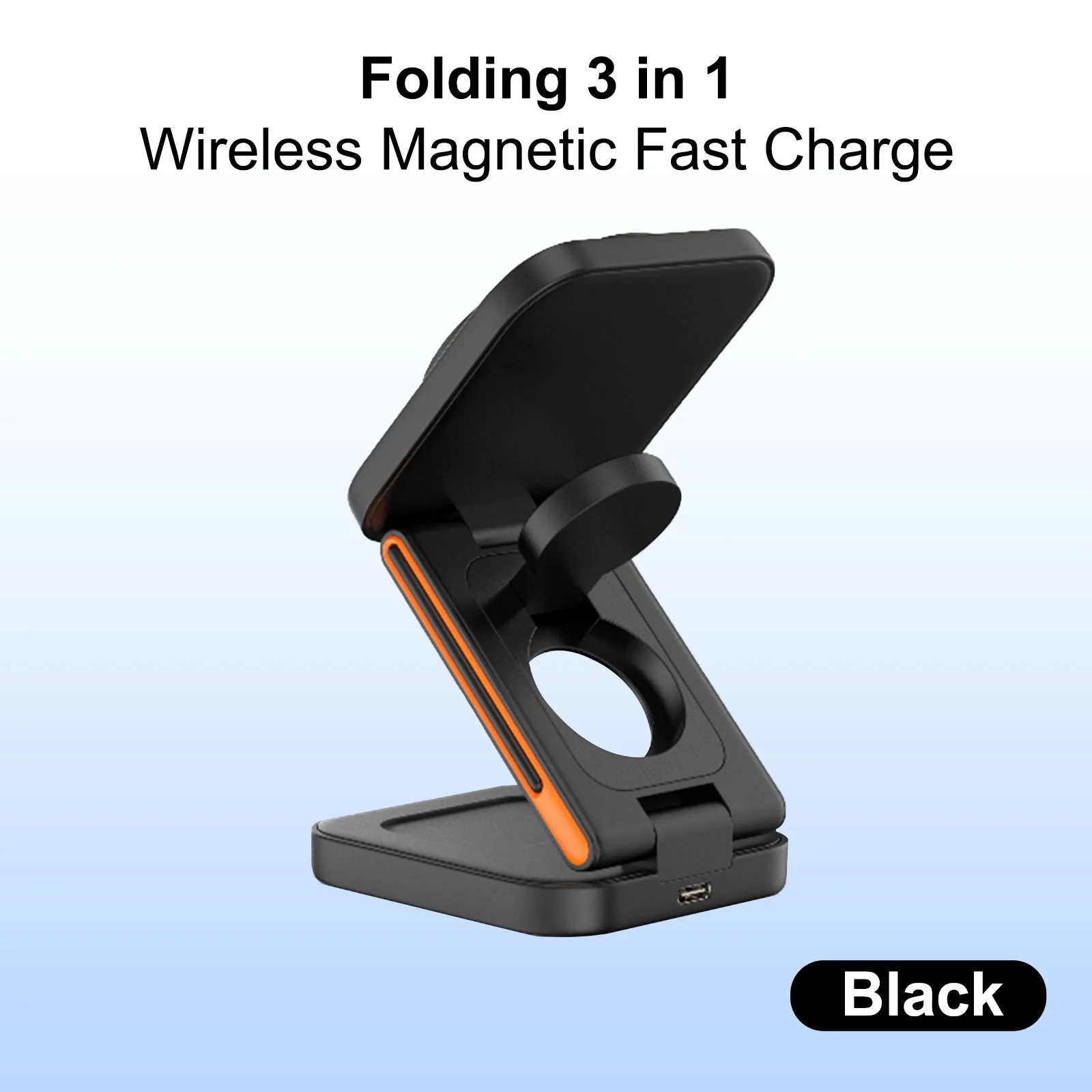 FlexiTrip Foldable Wireless Charger – Compact, Fast Charging, Portable Design for iPhone, Android, and Qi-Enabled Devices - Image 17