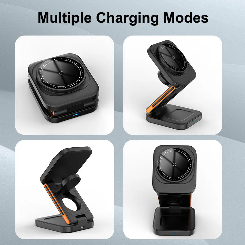 FlexiTrip Foldable Wireless Charger – Compact, Fast Charging, Portable Design for iPhone, Android, and Qi-Enabled Devices - Image 9