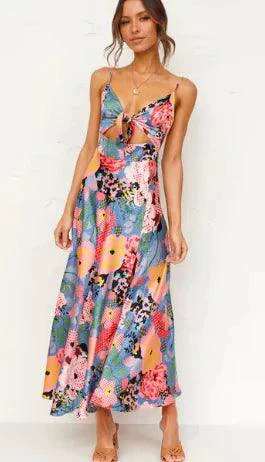 Floral Boho Chic Midi Dress - Image 3