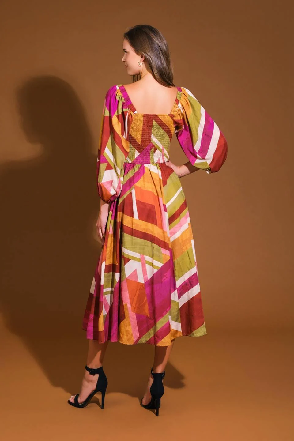 Floral Cascade Woven Mini Dress - Image 2