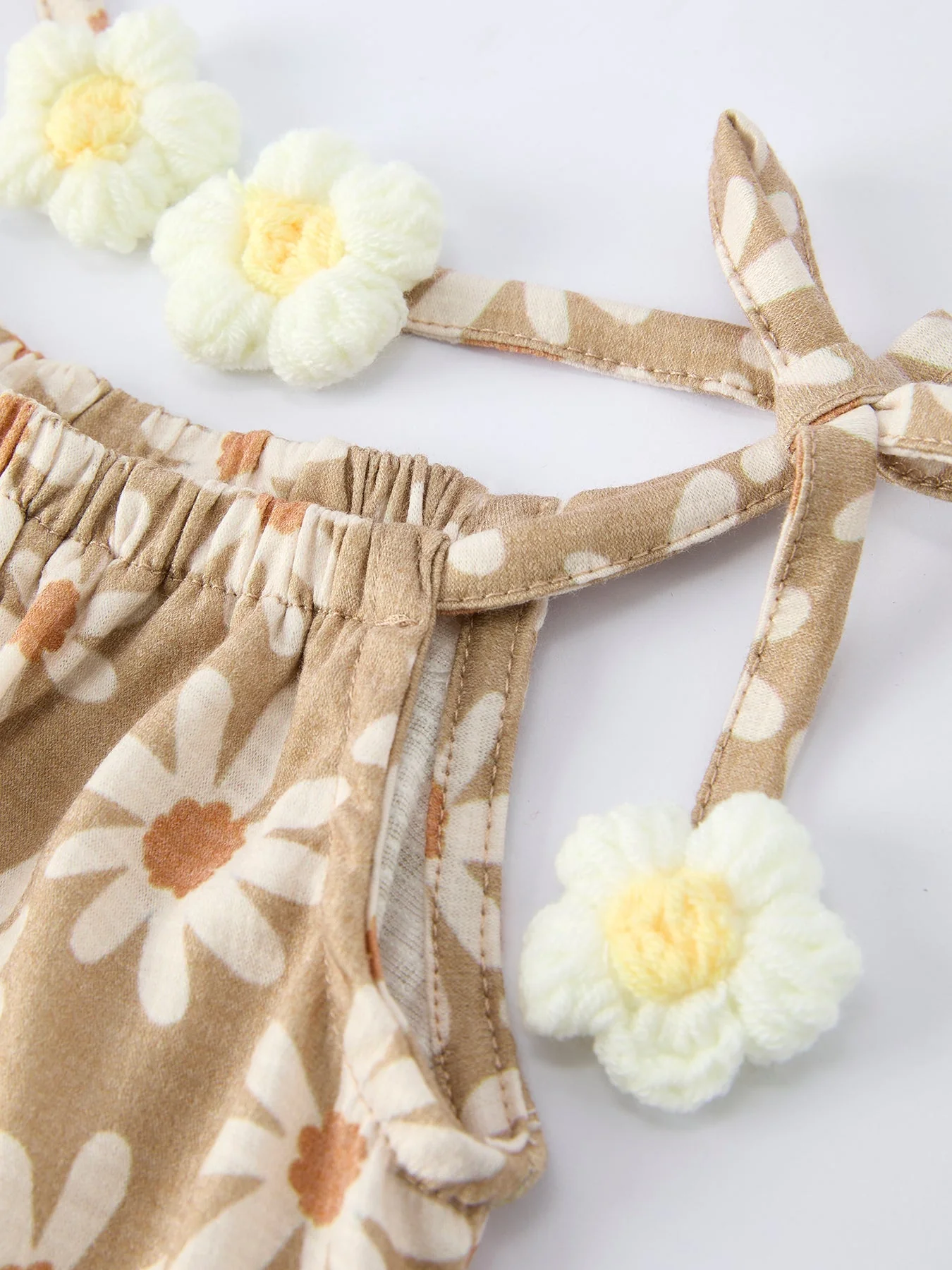 Floral Daisy Girl Spaghetti Strap Dress - Image 3