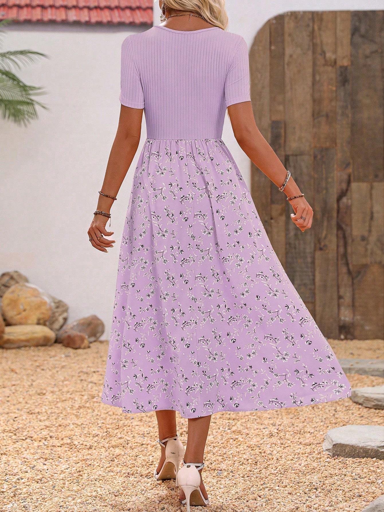Floral Scoop-Neck Maxi Dress - Image 2