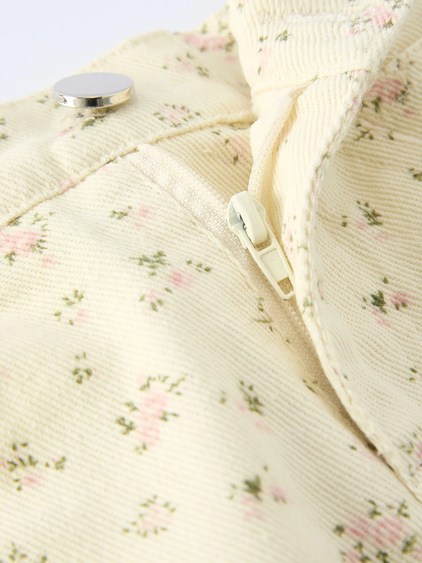 Flower Letter Girl Short Sleeve Top Denim Skirt Set - Image 7