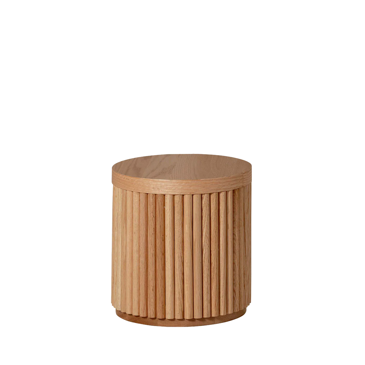 Fluted Round Stool