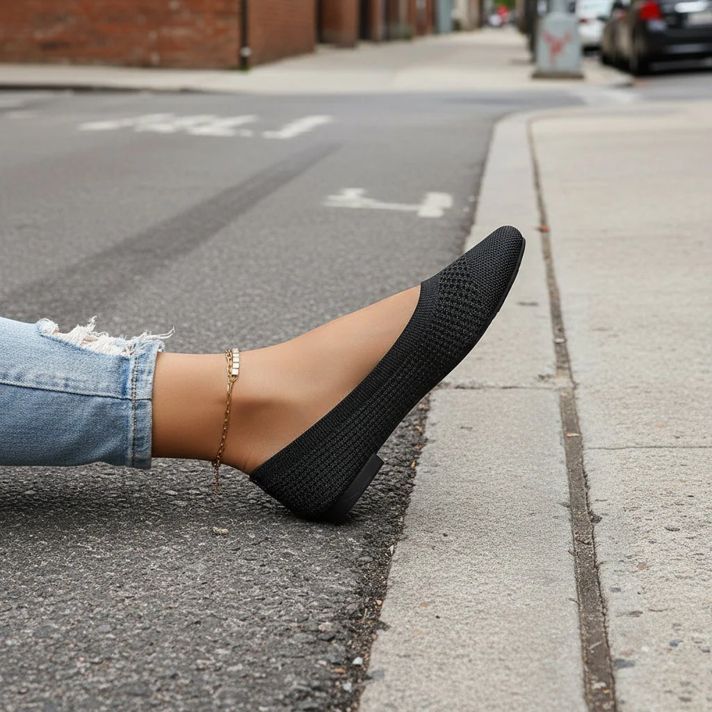 Flying Woven Mesh Shallow-Mouth Women’s Shoes - Image 3