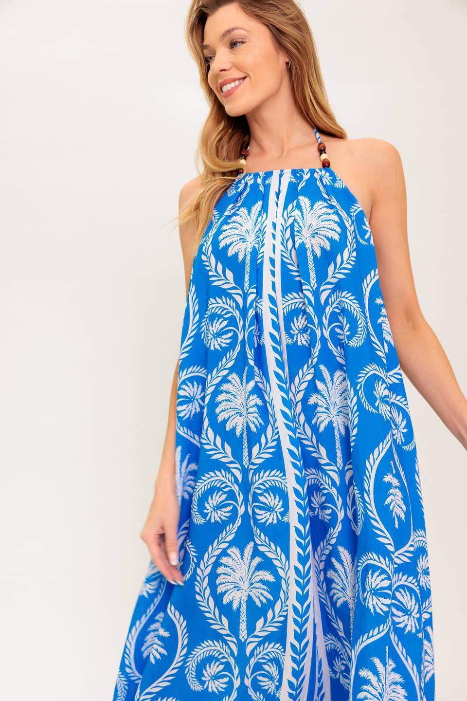 For the Dreamers Blue Woven Maxi Dress - Image 7