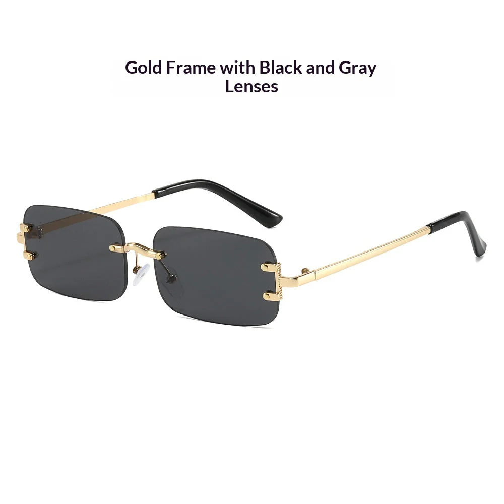 Frameless Rimless Sunglasses – Elegant Western Style - Image 8