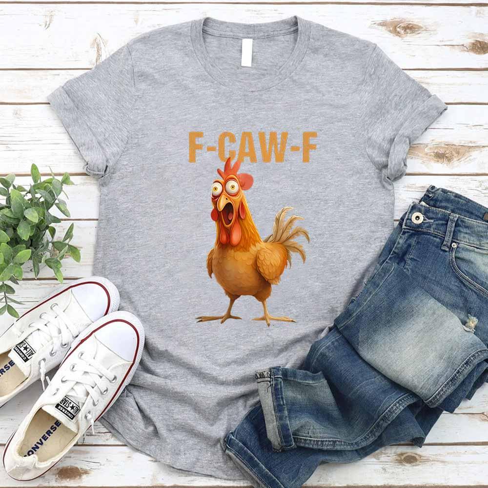Funny F-Caw-F Rooster Unisex T-Shirt - Image 10