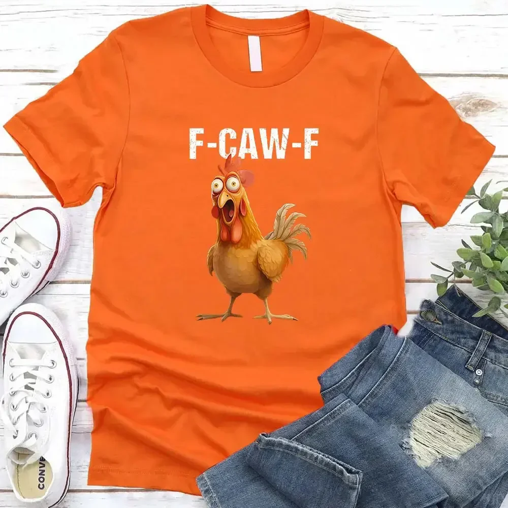 Funny F-Caw-F Rooster Unisex T-Shirt - Image 16