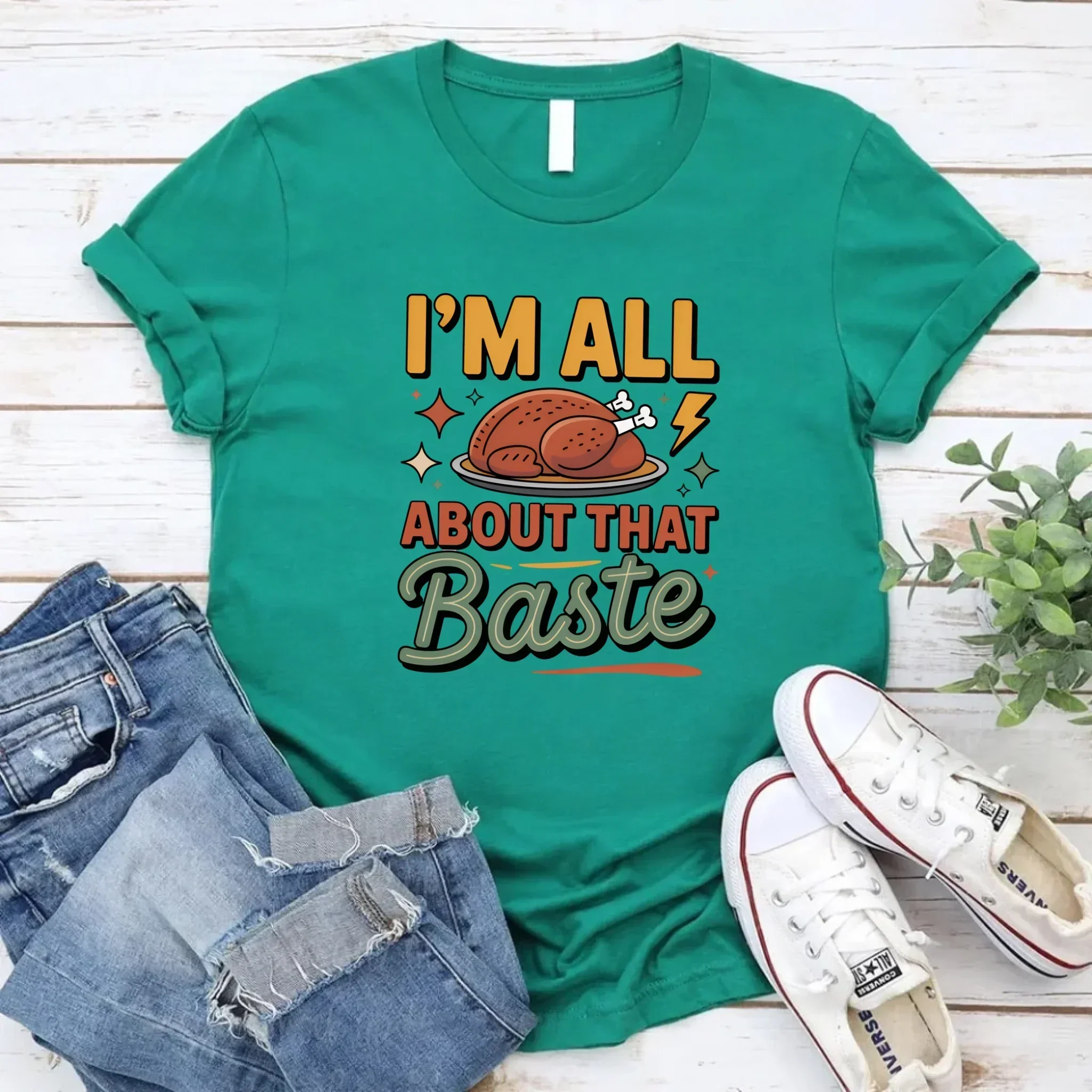 Funny Thanksgiving Couples Shirts – Baste & Gravy Matching Tees - Image 16