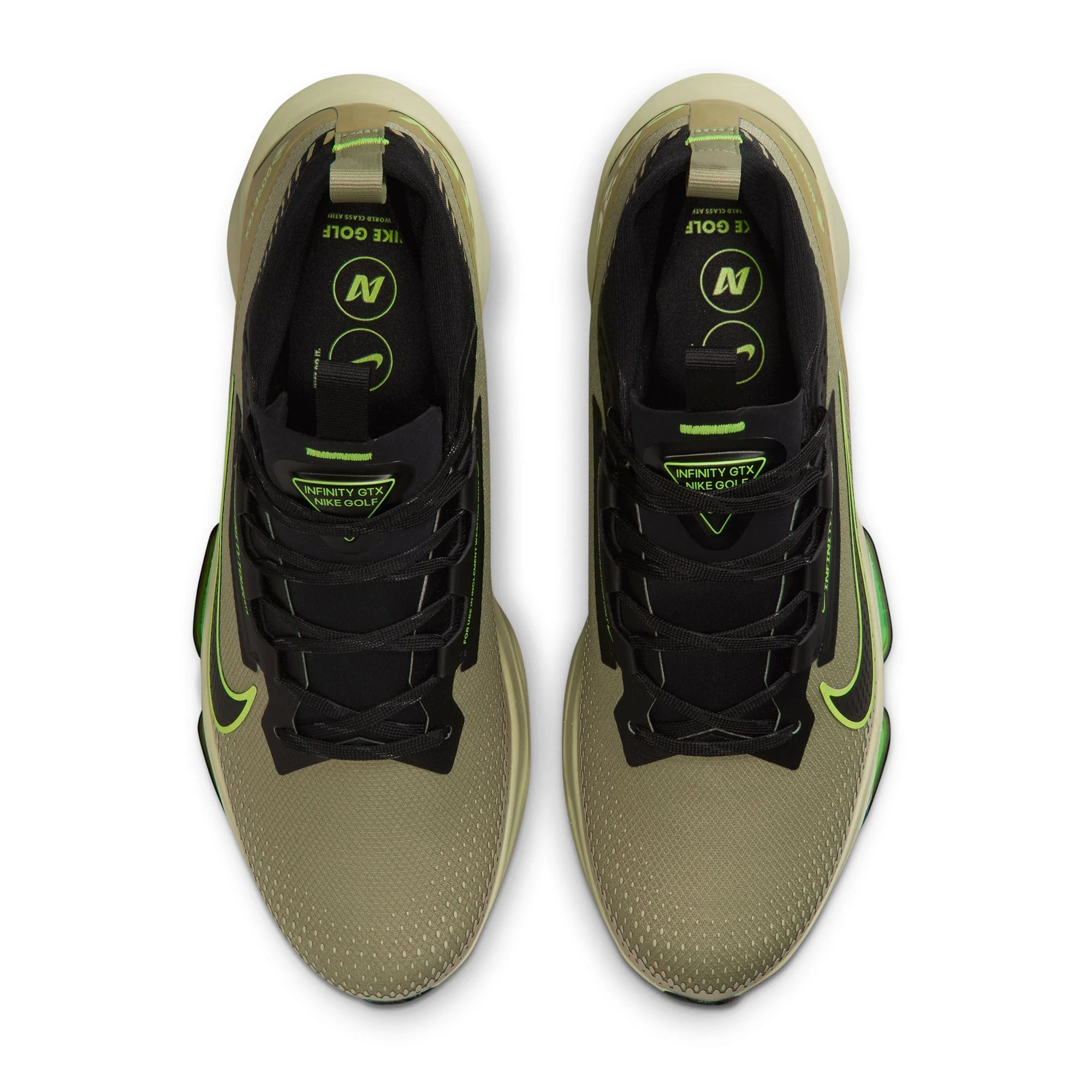 [fv4897-300] Mens Nike Air Zoom Infinity Tour 2 Gore-tex 'dusty Olive Volt Black' - Image 4