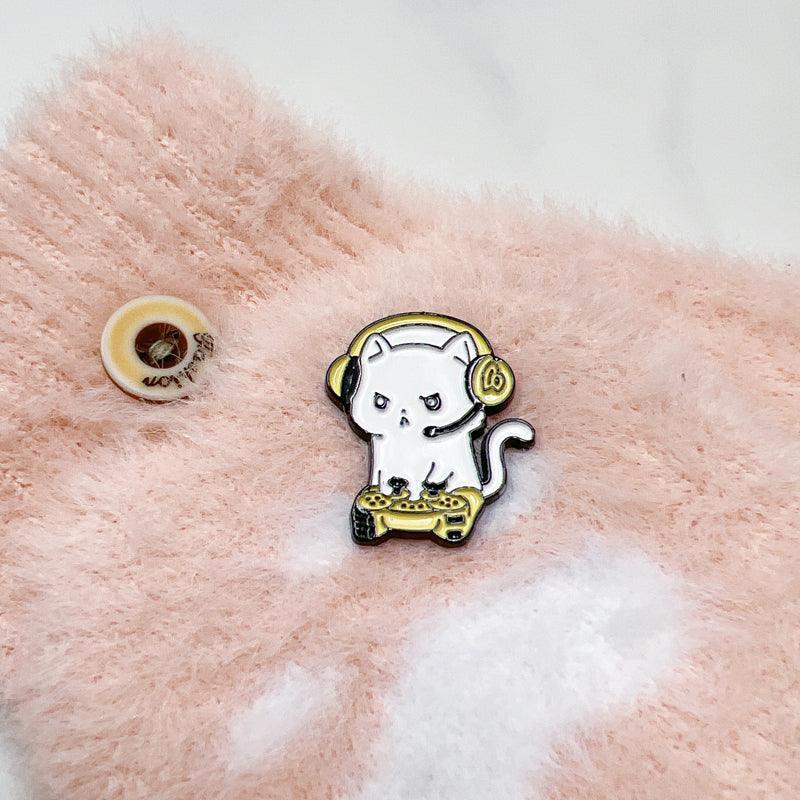Gamer Cat Enamel Pin for Jackets, Bags, and Cat Lovers - Image 7