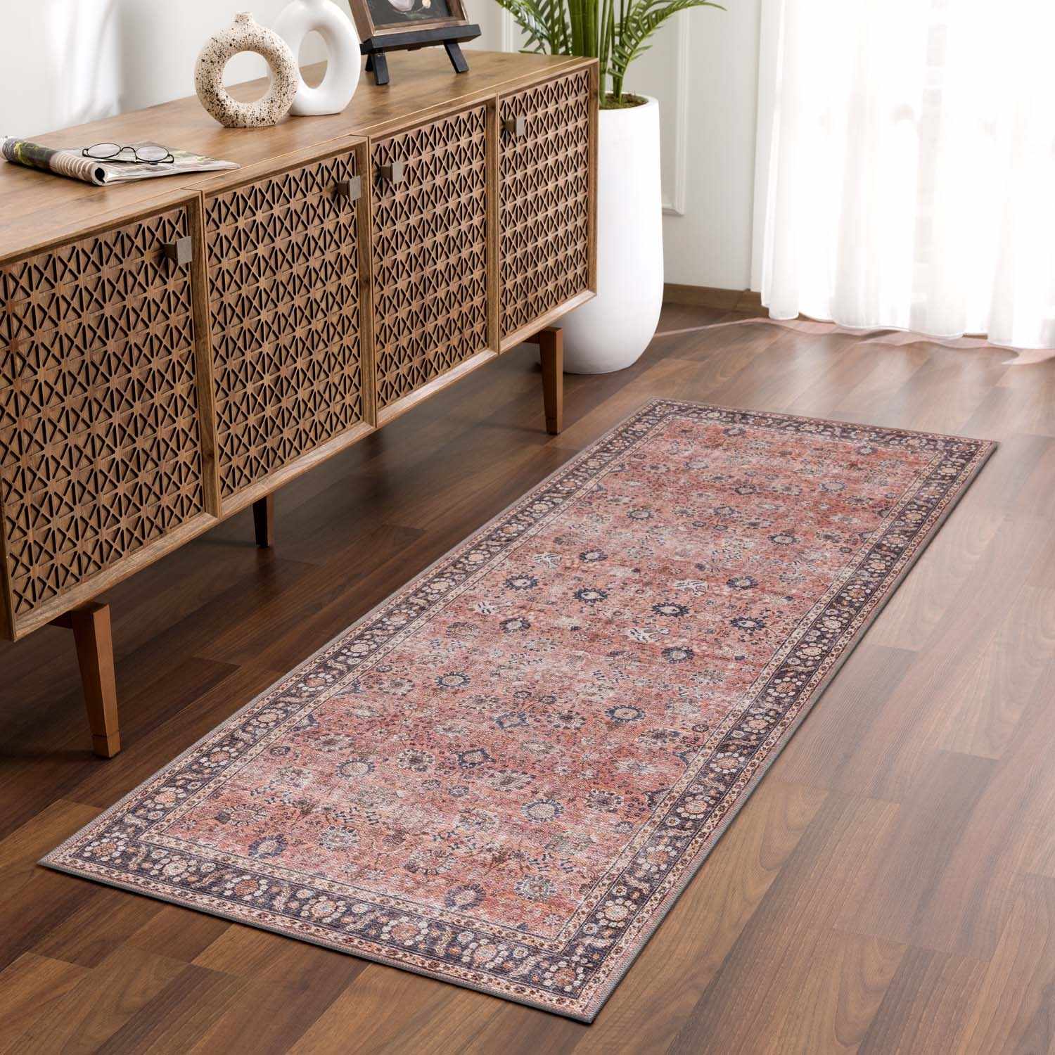 Ganyangan Red Washable Rug - Image 9