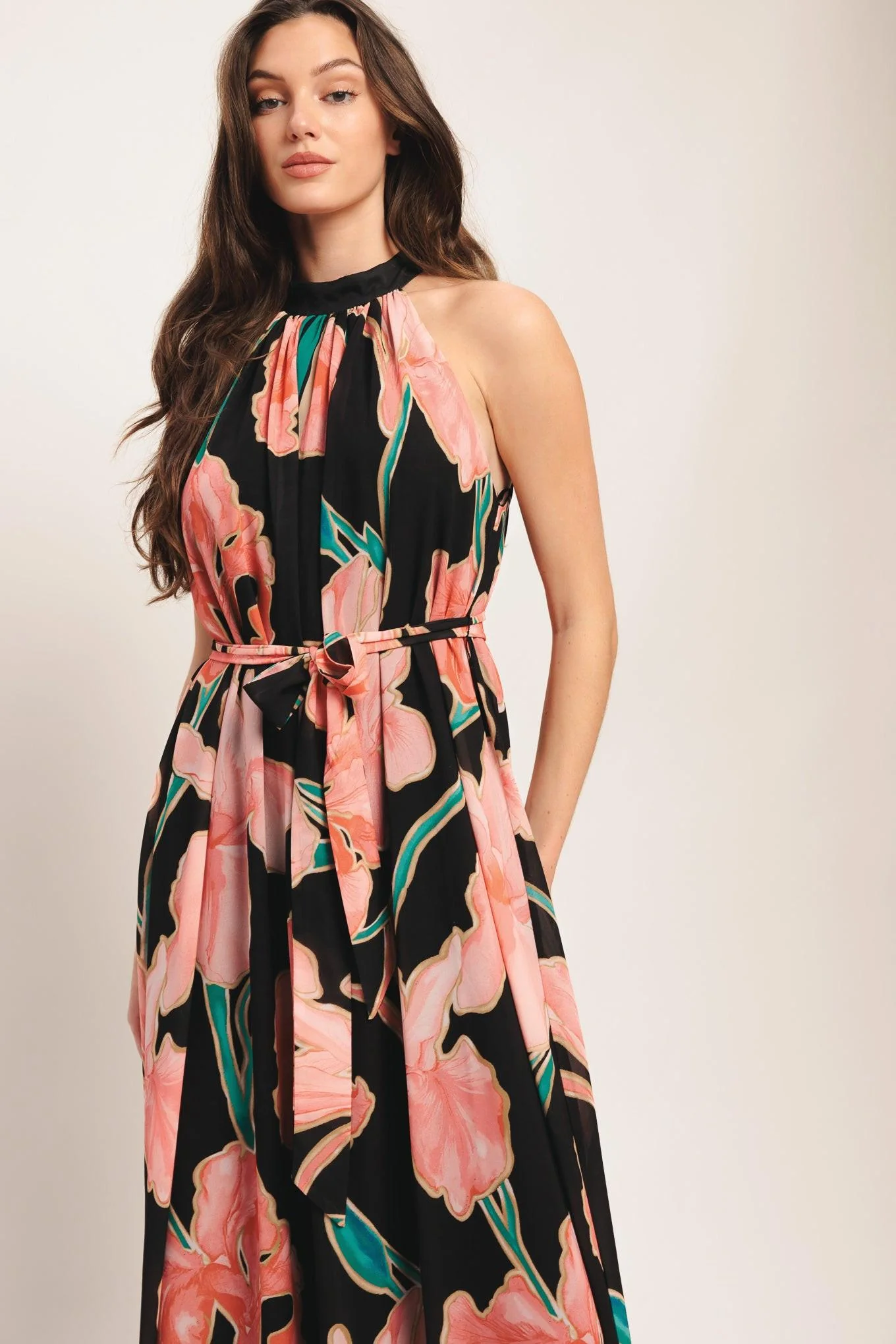 Garden Noir Woven Maxi Dress - Image 5