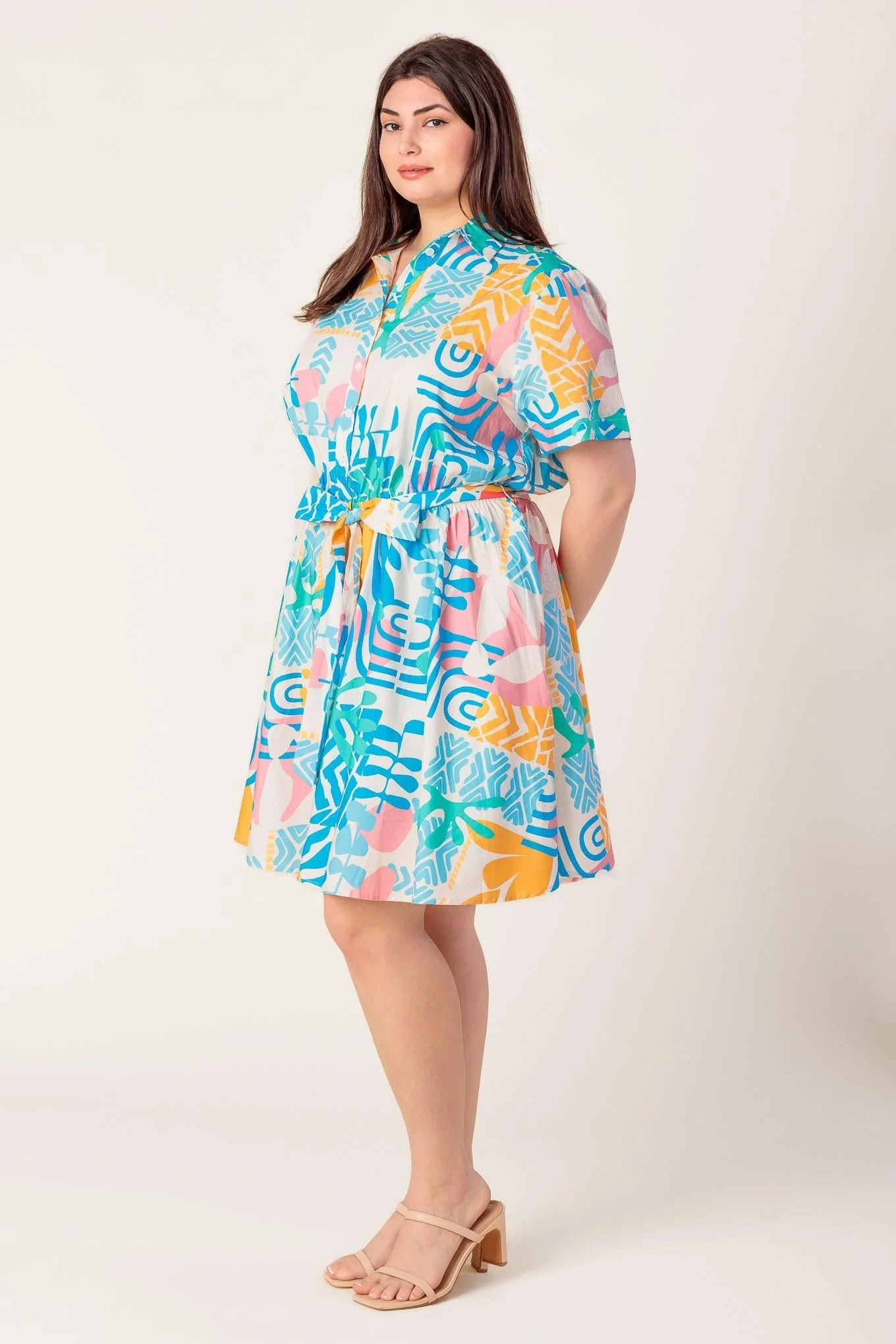 Garden Social Woven Mini Dress - Image 10