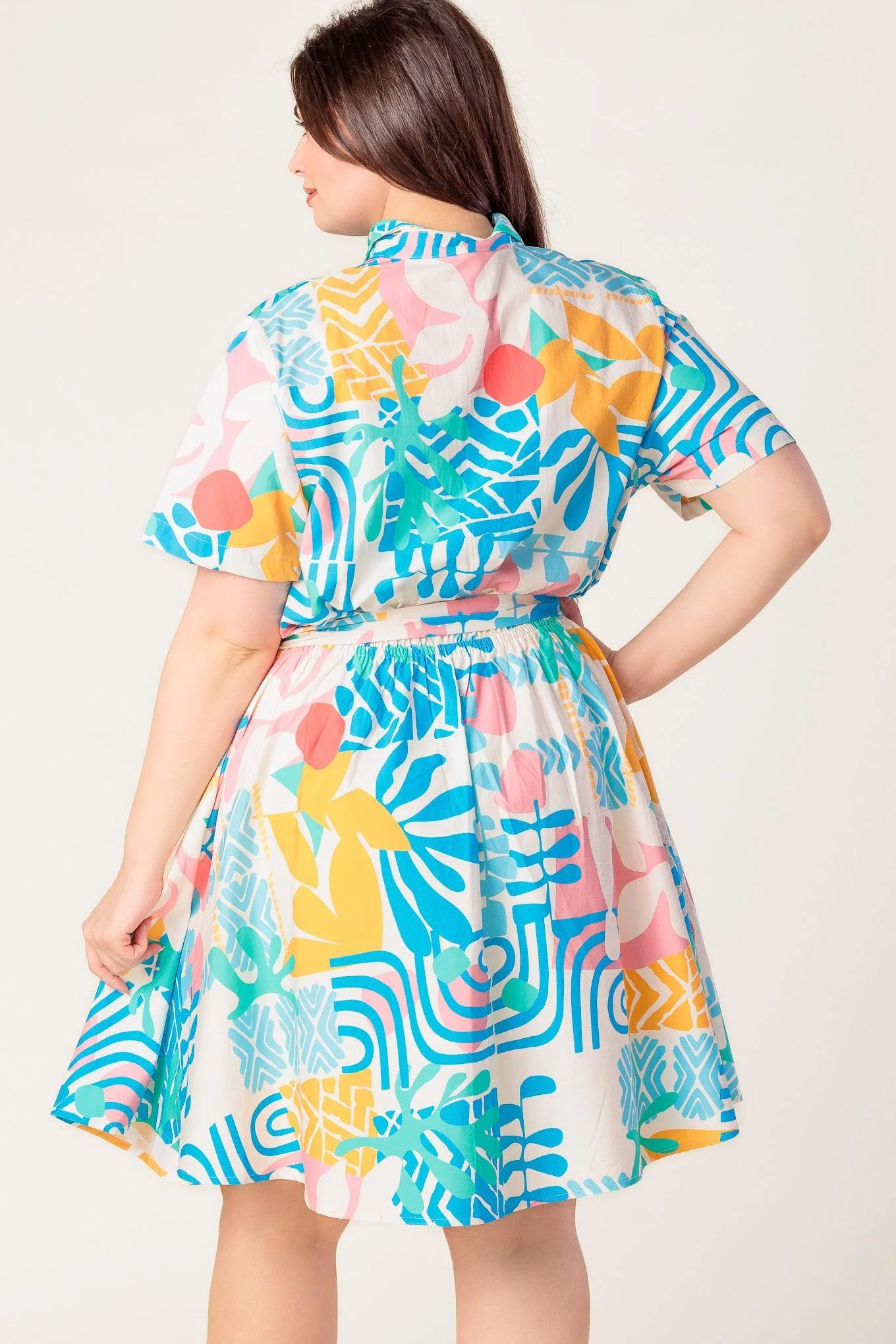 Garden Social Woven Mini Dress - Image 12