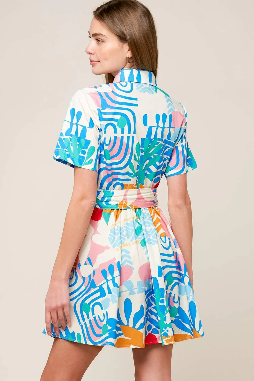 Garden Social Woven Mini Dress - Image 6