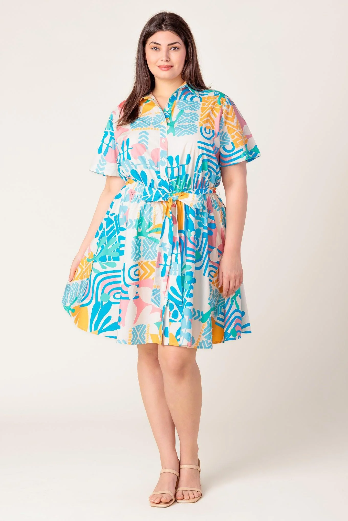 Garden Social Woven Mini Dress - Image 7