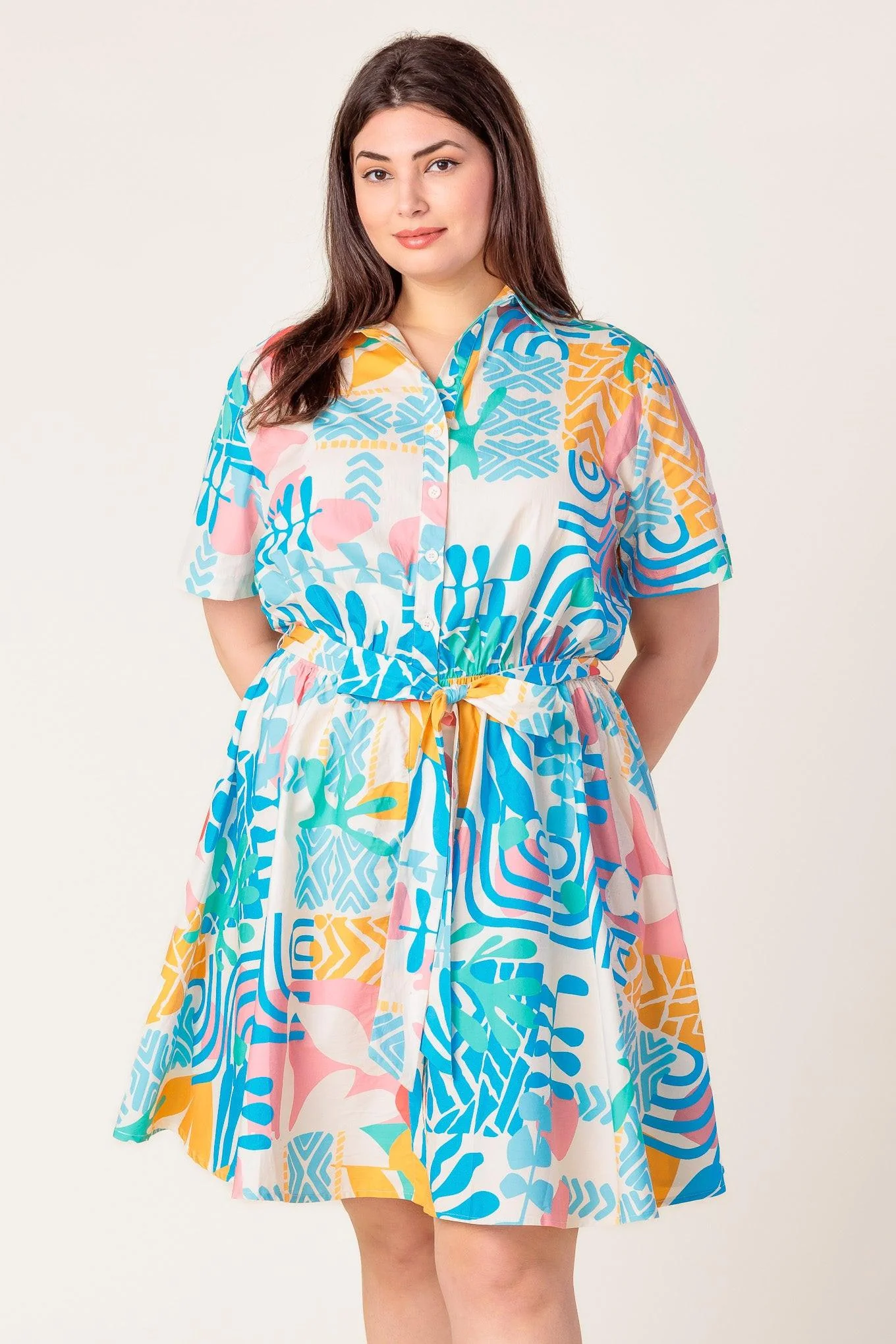 Garden Social Woven Mini Dress - Image 9