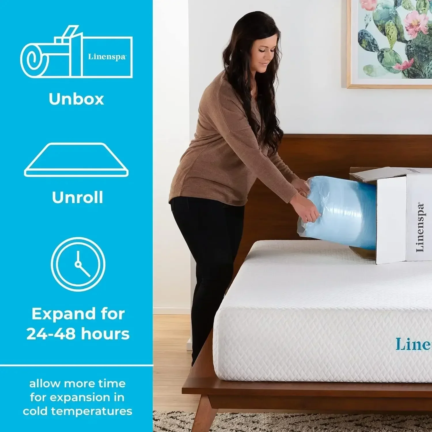 Gel Infused Memory Foam Mattress Topper – Cooling Full Mattress Pad - Image 2