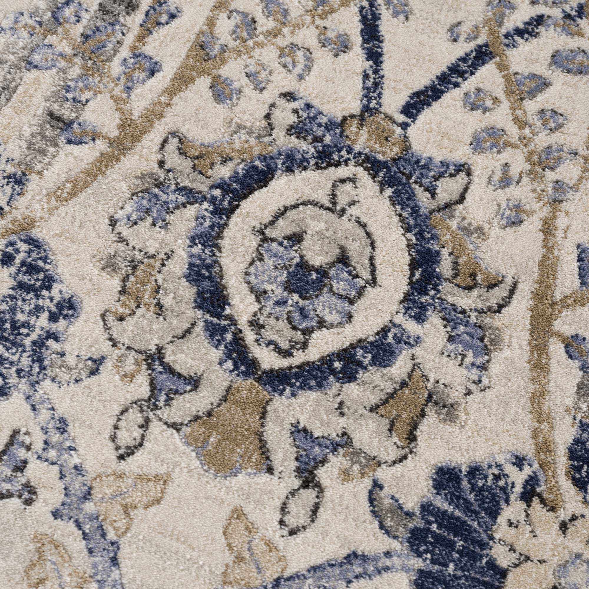 Georgiana Blue & Beige Oushak Rug - Image 12