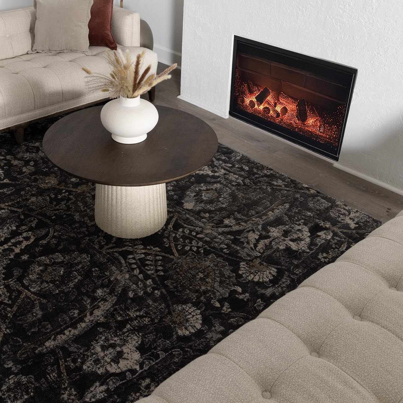 Georgiana Charcoal Area Rug - Image 13