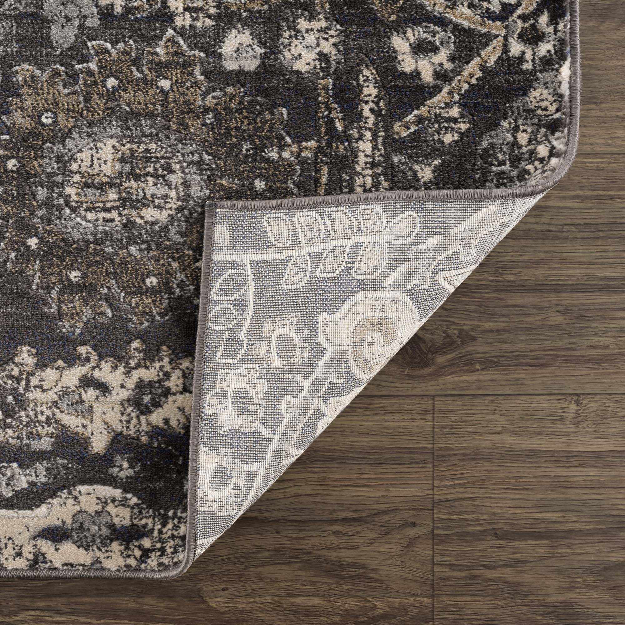Georgiana Charcoal Area Rug - Image 5