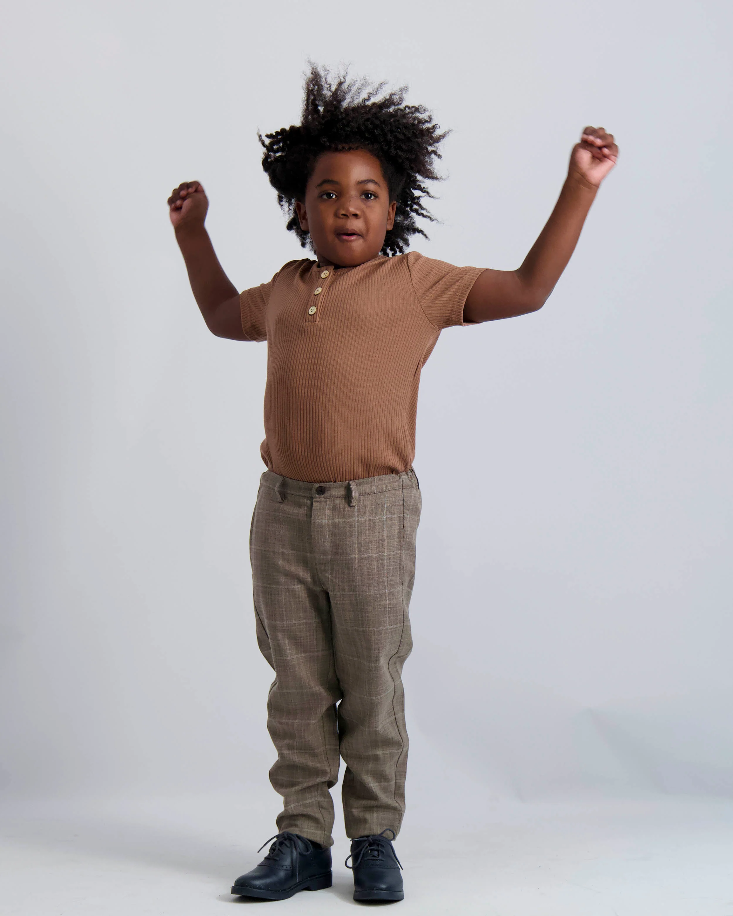 Gingerbread Ribbed Button Top - Image 8