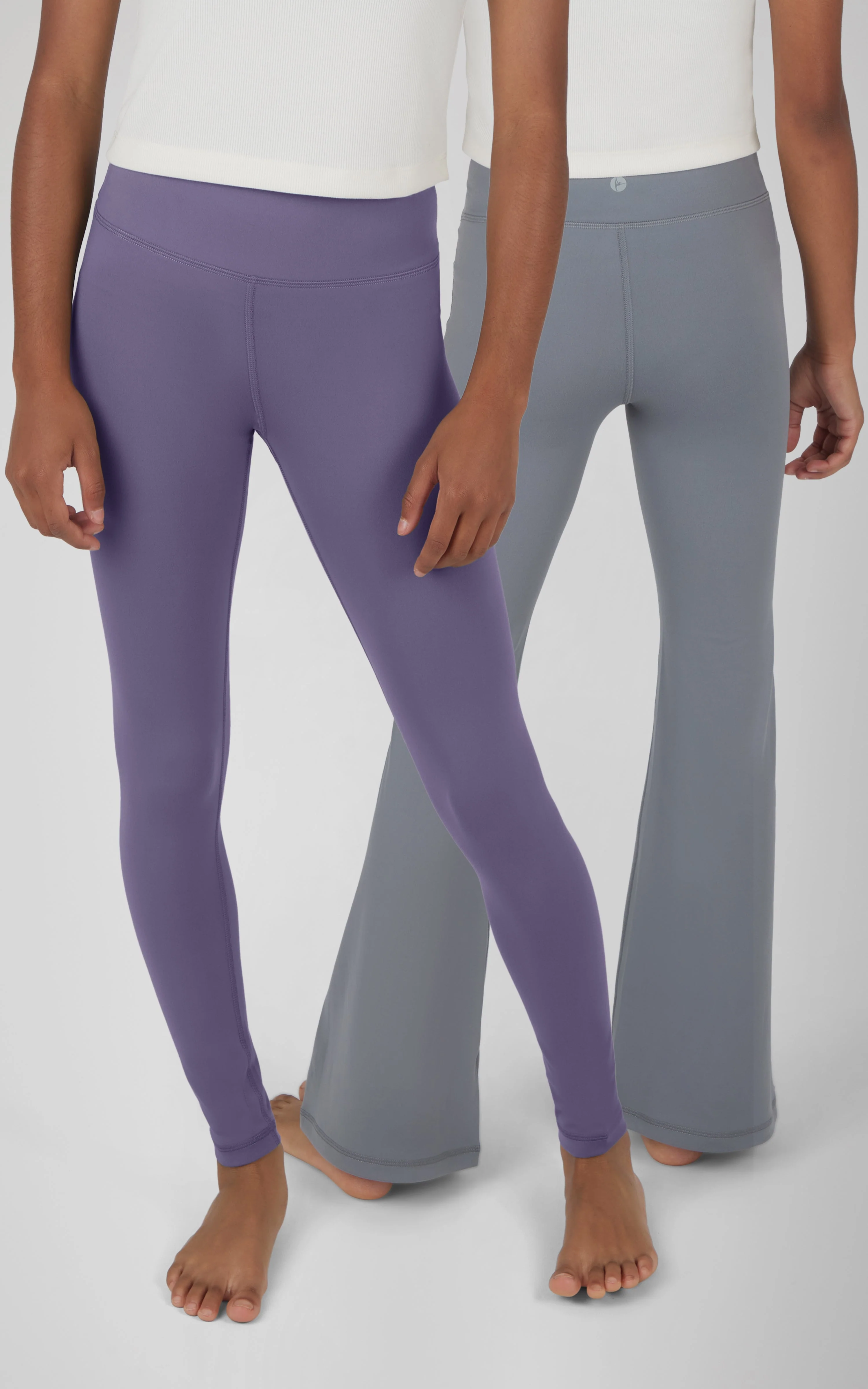 Girls 2 Pack  Interlock Everyday Full Length Legging and Everyday Interlock High Waist Flared Pant - Image 19
