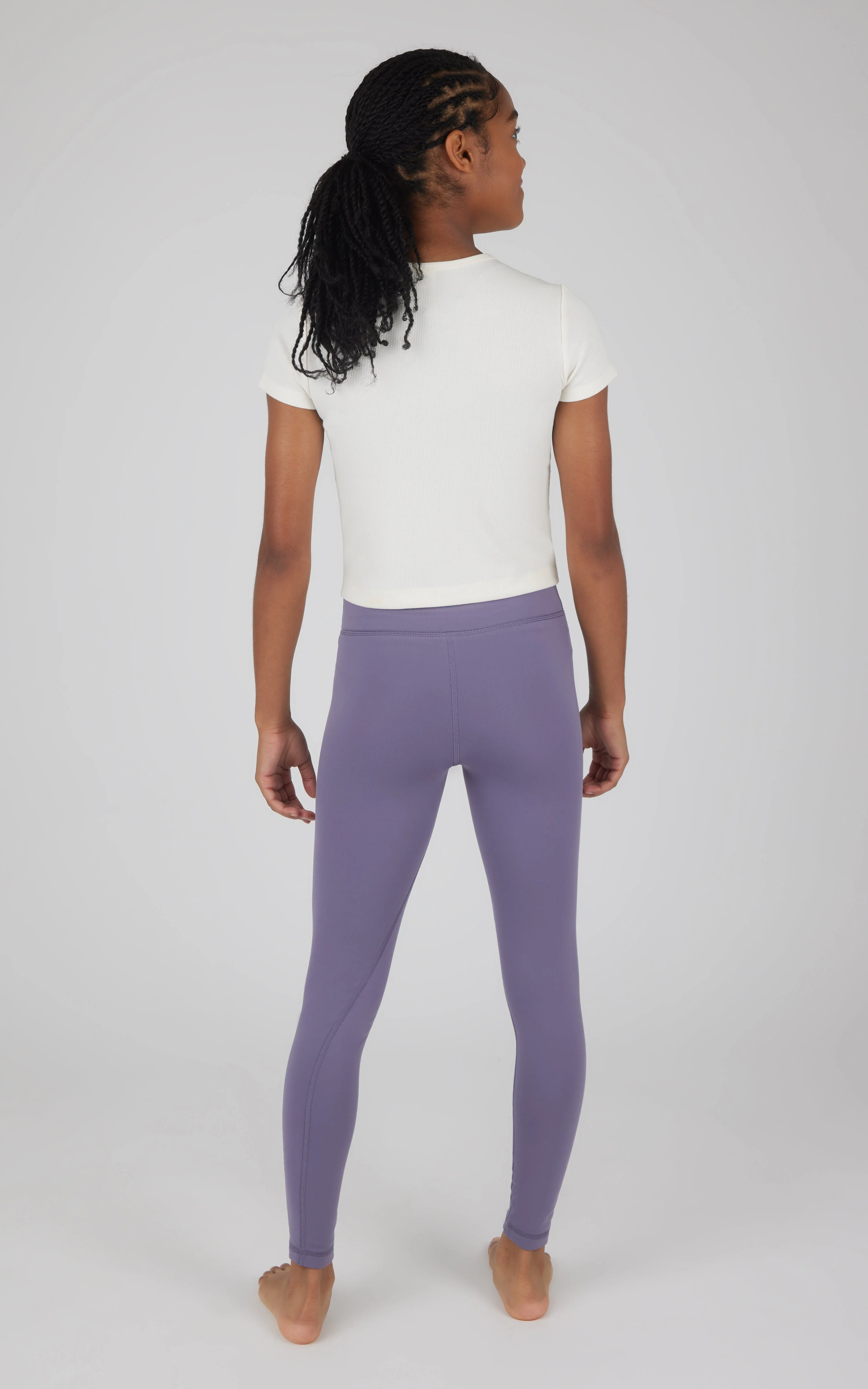 Girls 2 Pack  Polarlux Madison Basic Crossover Waist Legging and Polarlux Everday Ankle Legging - Image 4
