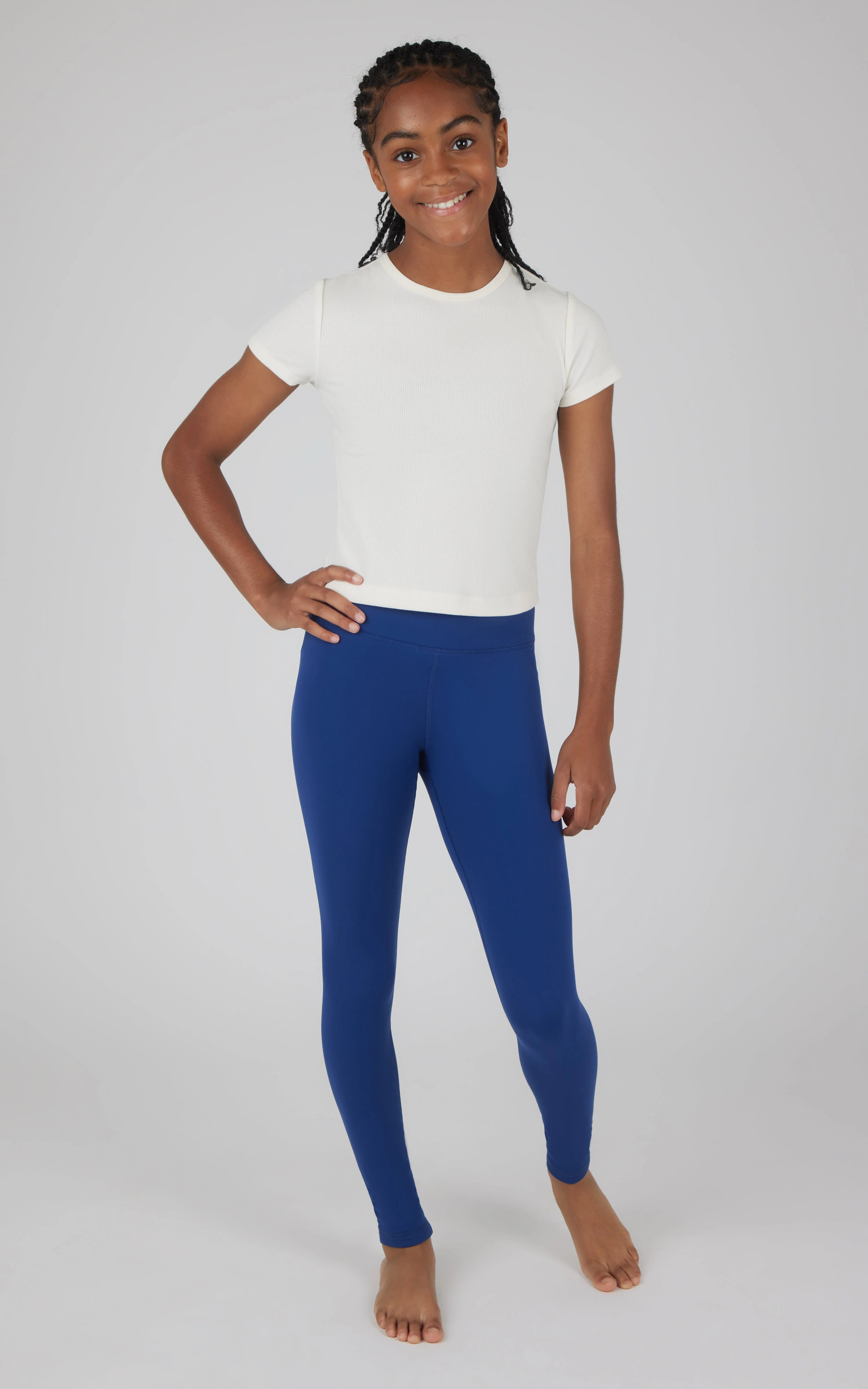 Girls 2 Pack  Polarlux Madison Basic Crossover Waist Legging and Polarlux Everday Ankle Legging - Image 5