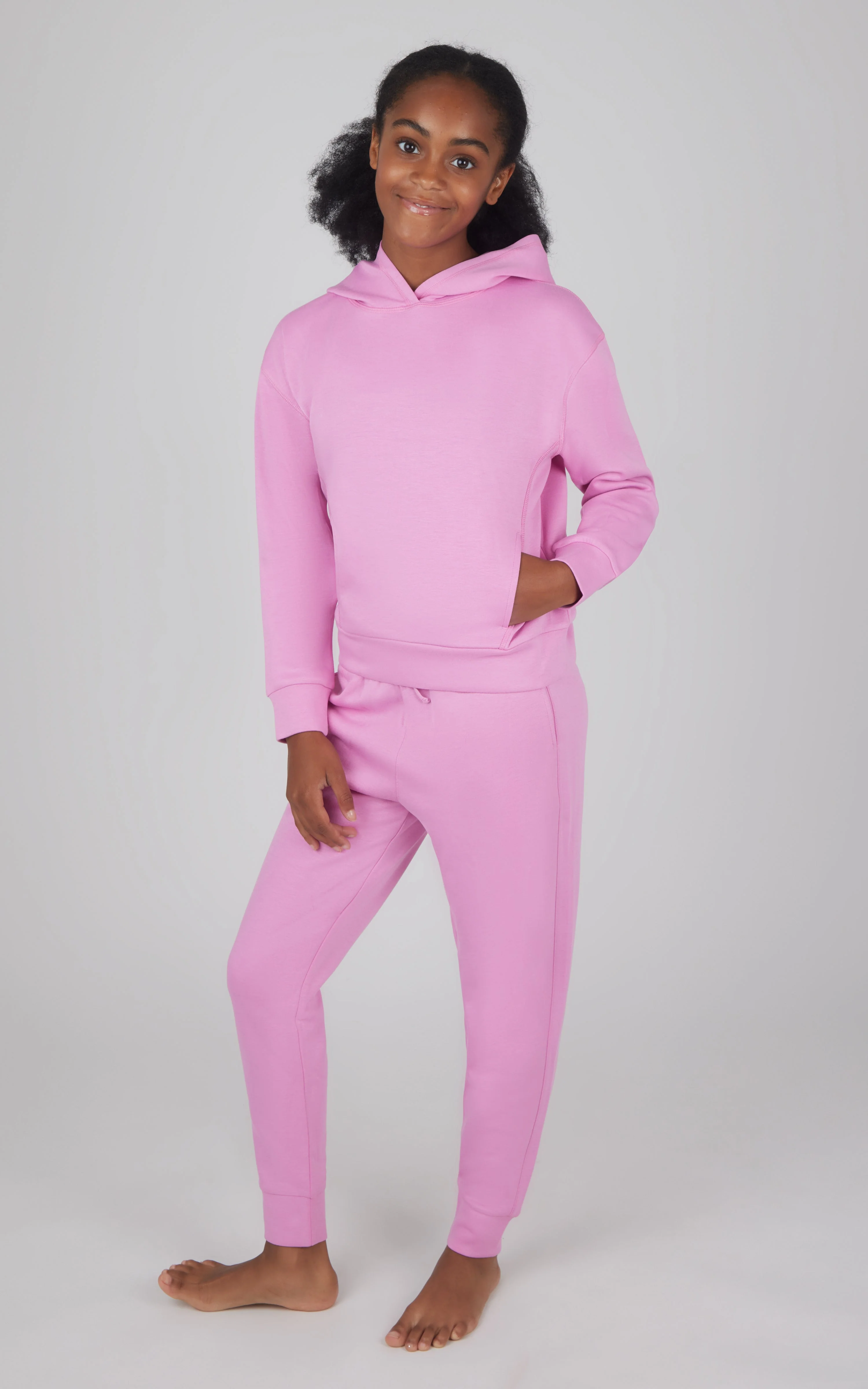 Girls 2 PC Pullover Hoodie + Jogger Set - Image 3