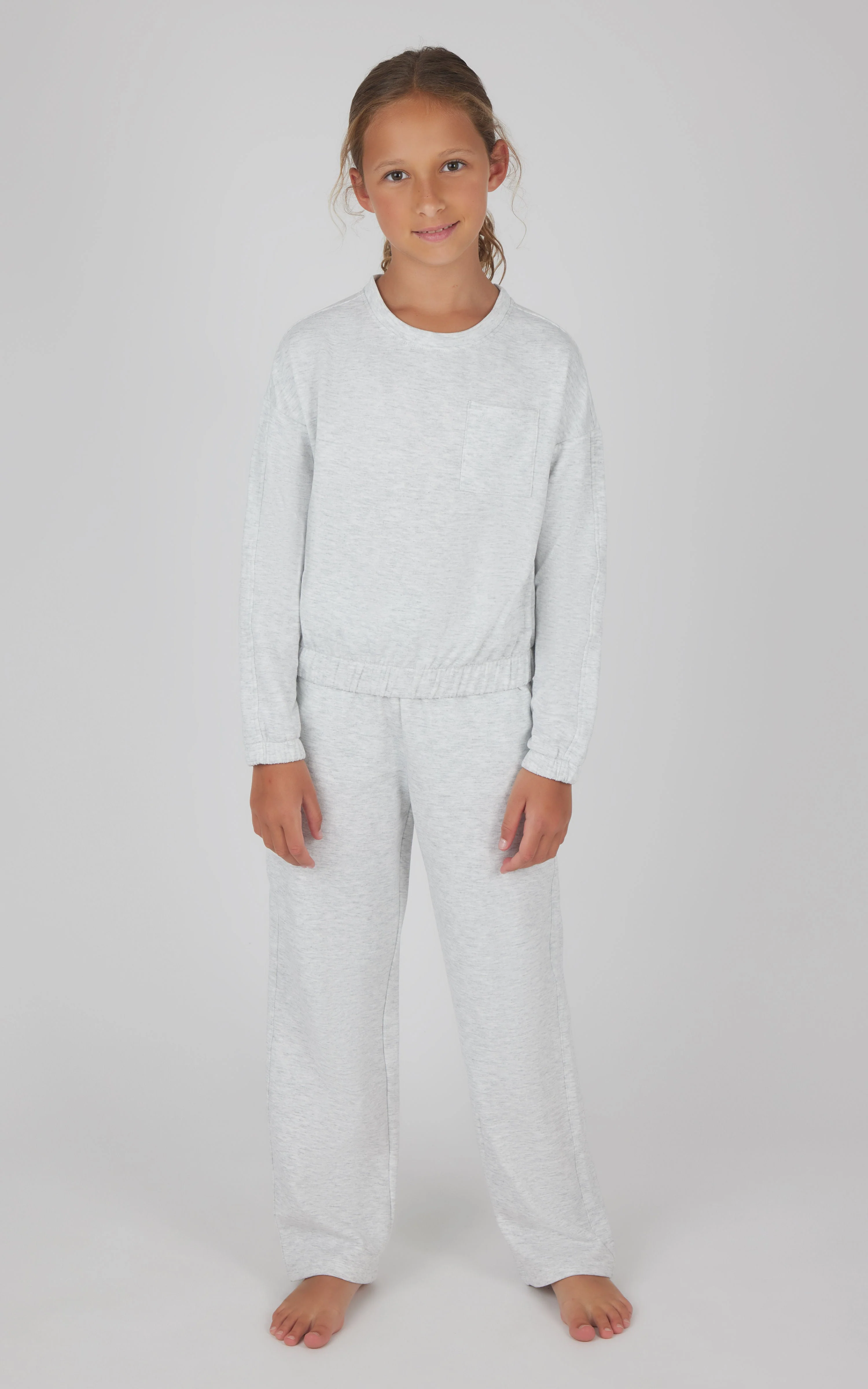 Girls 2 PC Terry Brushed Pullover and Pant Set - Image 23