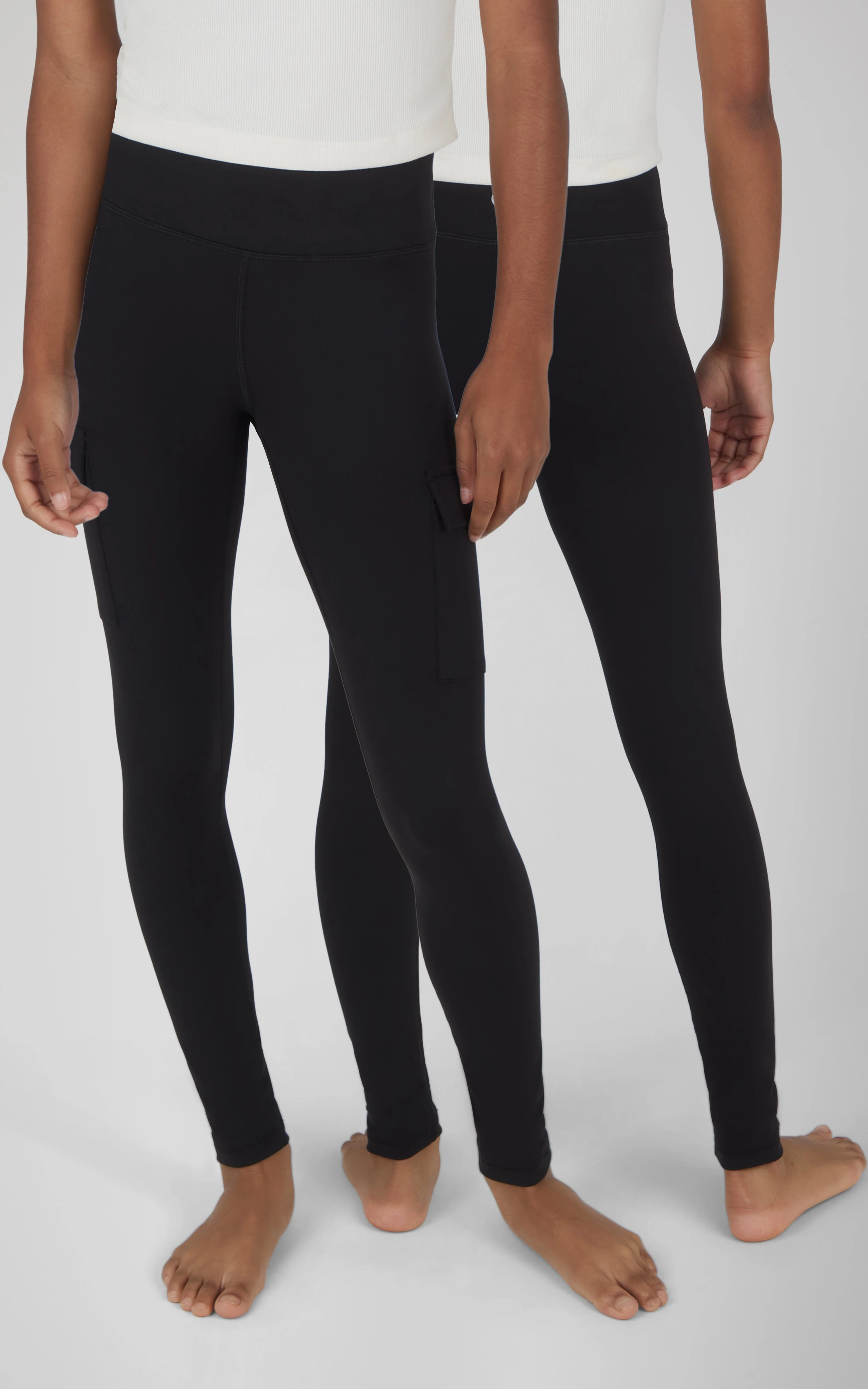 Girls 2 PK Interlock Everyday Cargo and Basic Legging - Image 22