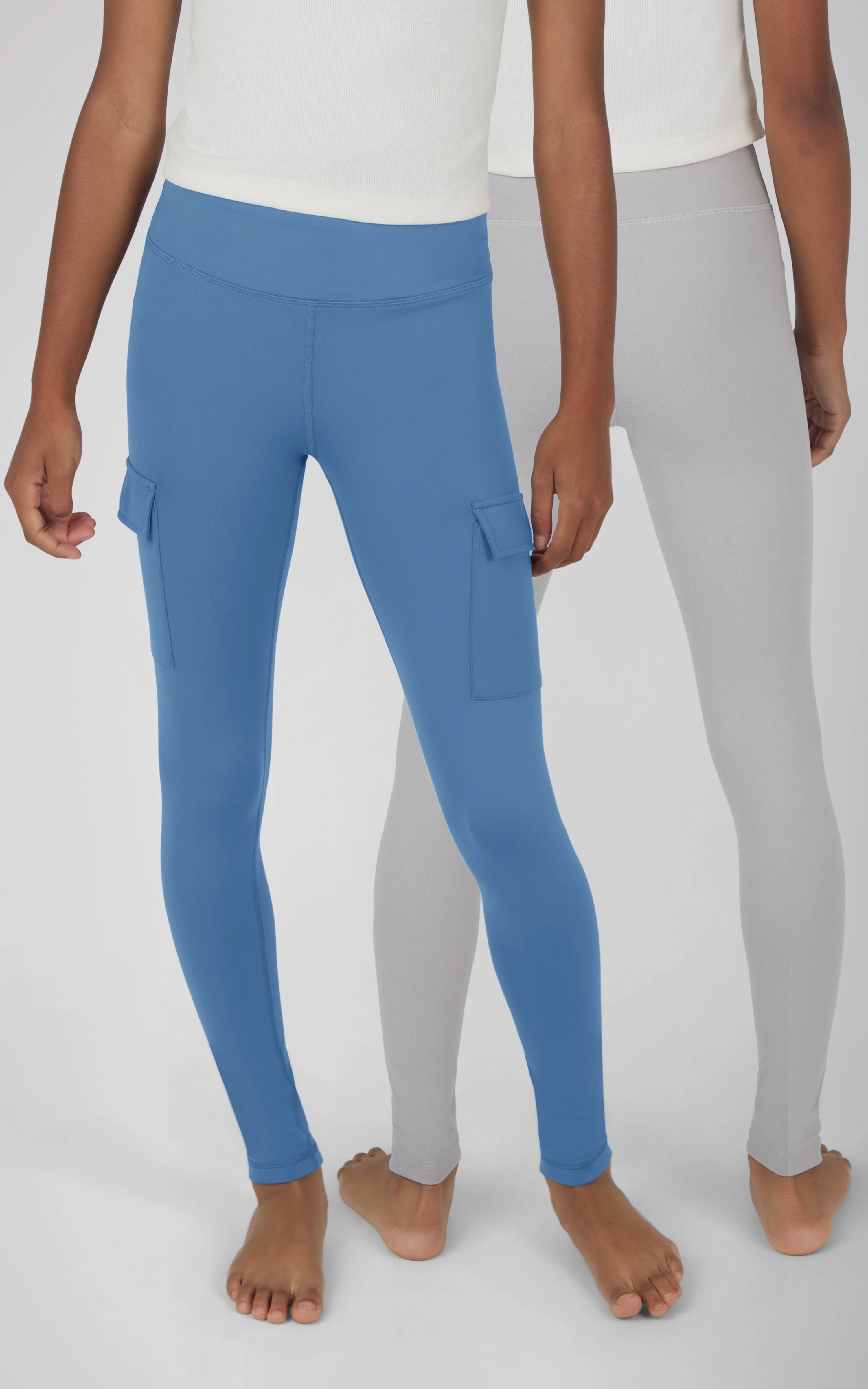 Girls 2 PK Interlock Everyday Cargo and Basic Legging - Image 32